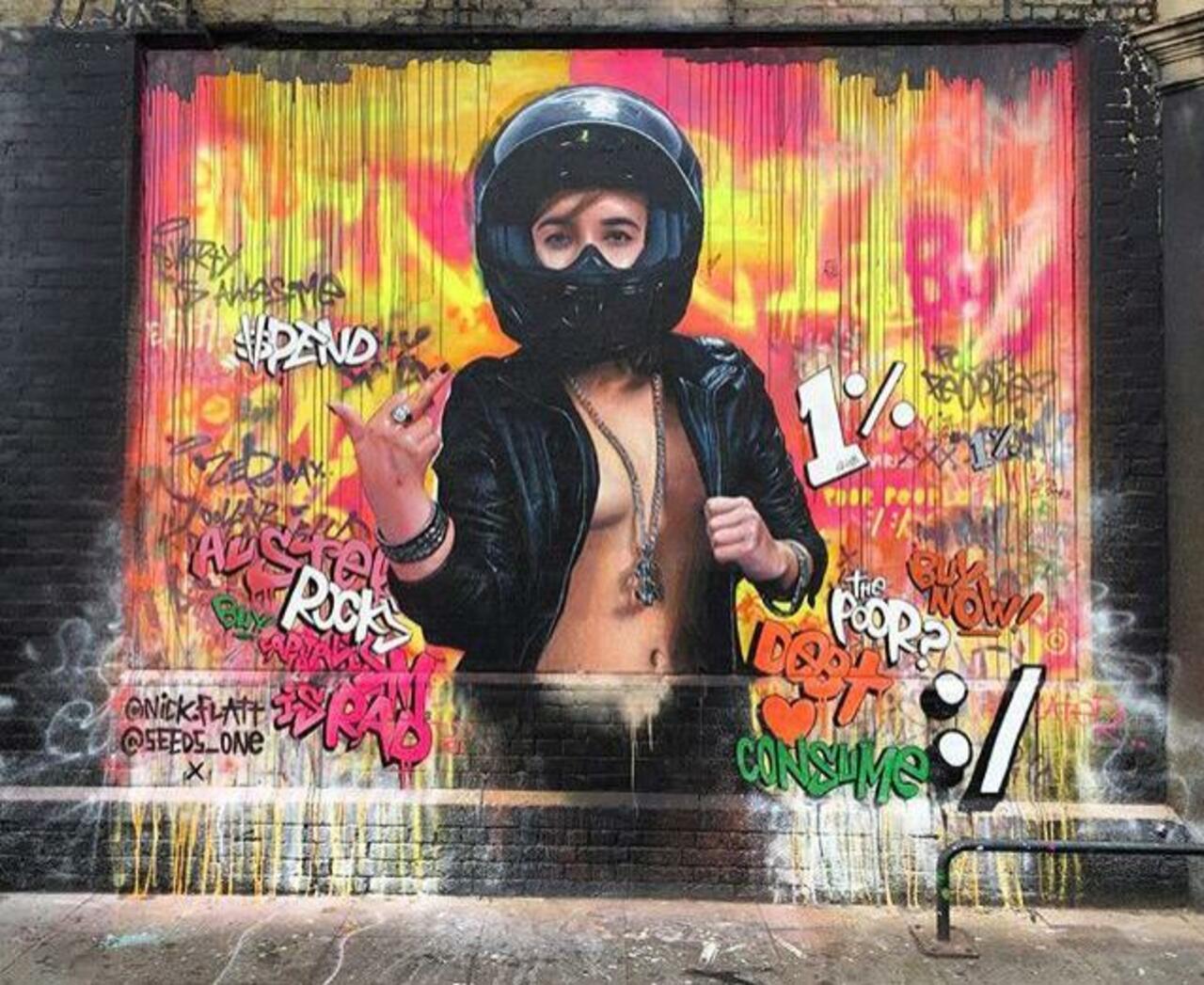 New Street Art collab by Nick Flatt &  Seeds One in London 

#art #graffiti #mural #streetart http://t.co/f4knWrRK5w