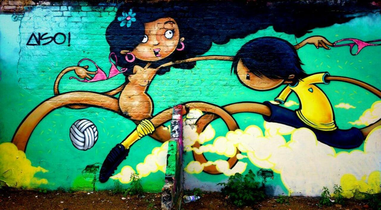 Cheeky #WorldCup #streetart #graffiti #art http://t.co/v7fWouEldL