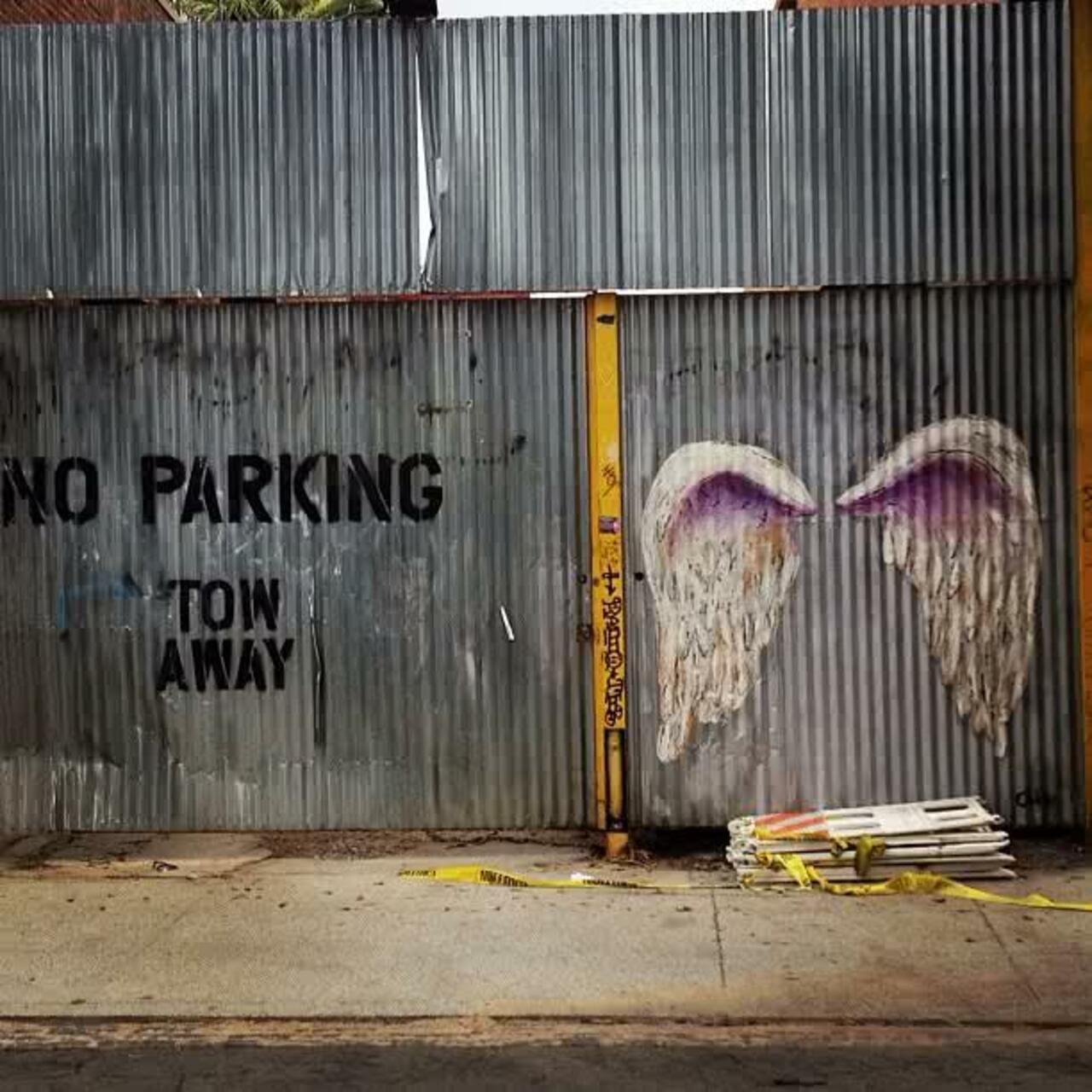 Angel Parking • #streetart #graffiti #art #angel #funky #dope . : http://t.co/p9aDk48Spr
