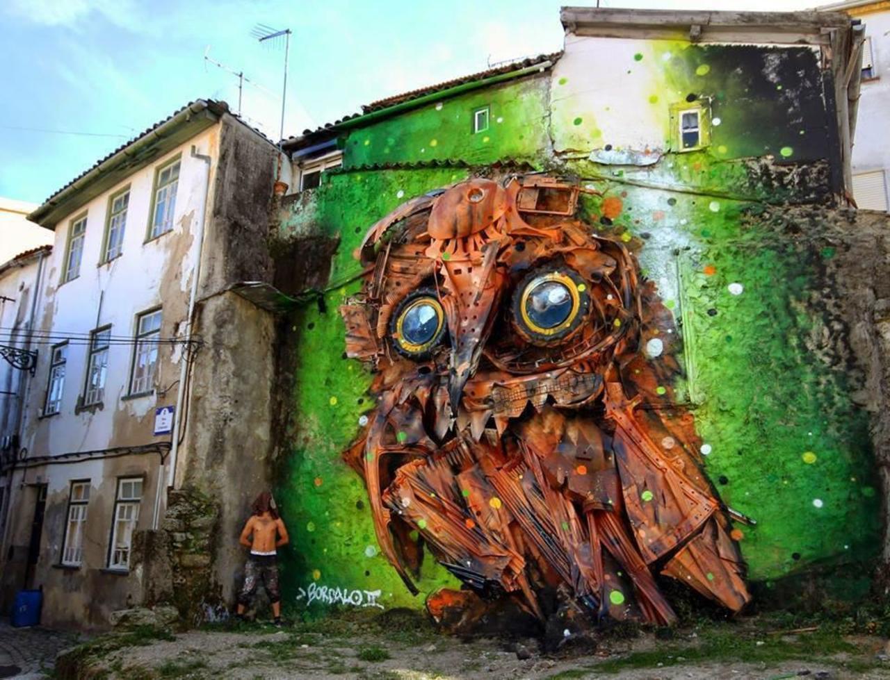 RT @samiaelsaid that cute #owl ❤️  #art work of bordaloII  #art  #streetart  #graffiti http://t.co/RLfmLQpFsd