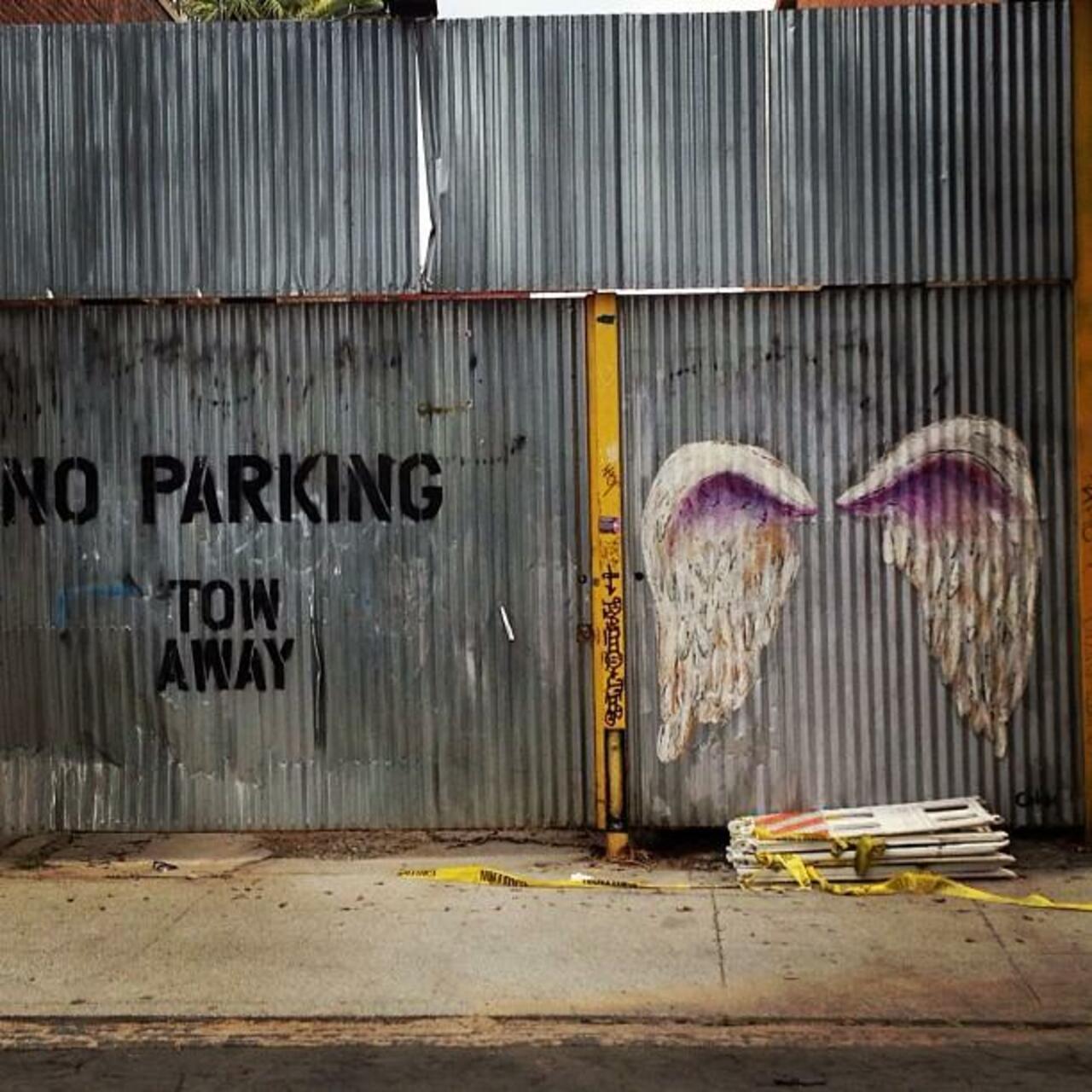 RT "@5putnik1: Angels park here • #streetart #graffiti #art #funky #dope . : http://t.co/9Uw7cfrquL"