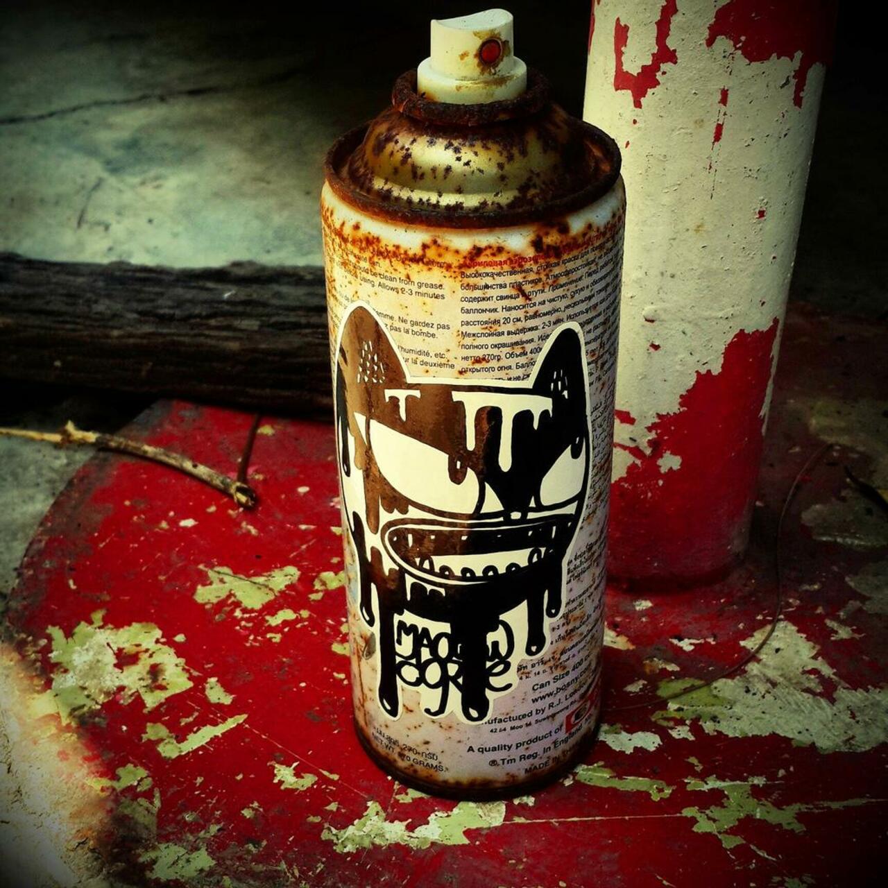 Old Spray by maowcore #streetart #graffiti #maowcore #marker #sticker #handmade #art #design #tags #thailand #spray http://t.co/6G6JZshcwG