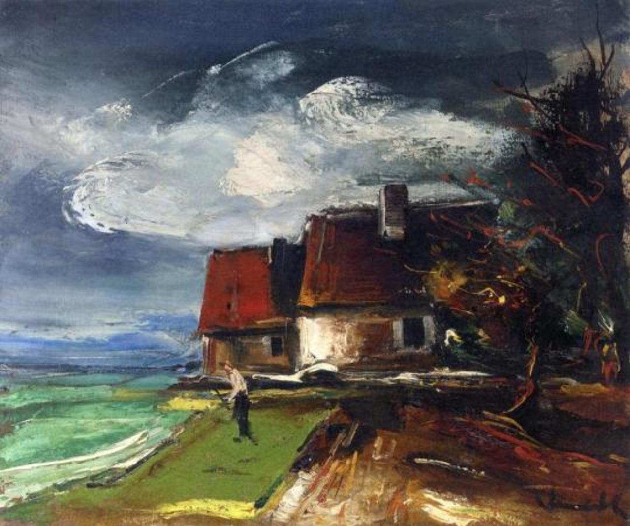 Maurice De Vlaminck (1876-1958) - Autumn Landscape I #art #painting http://t.co/mORZ1hDM2w