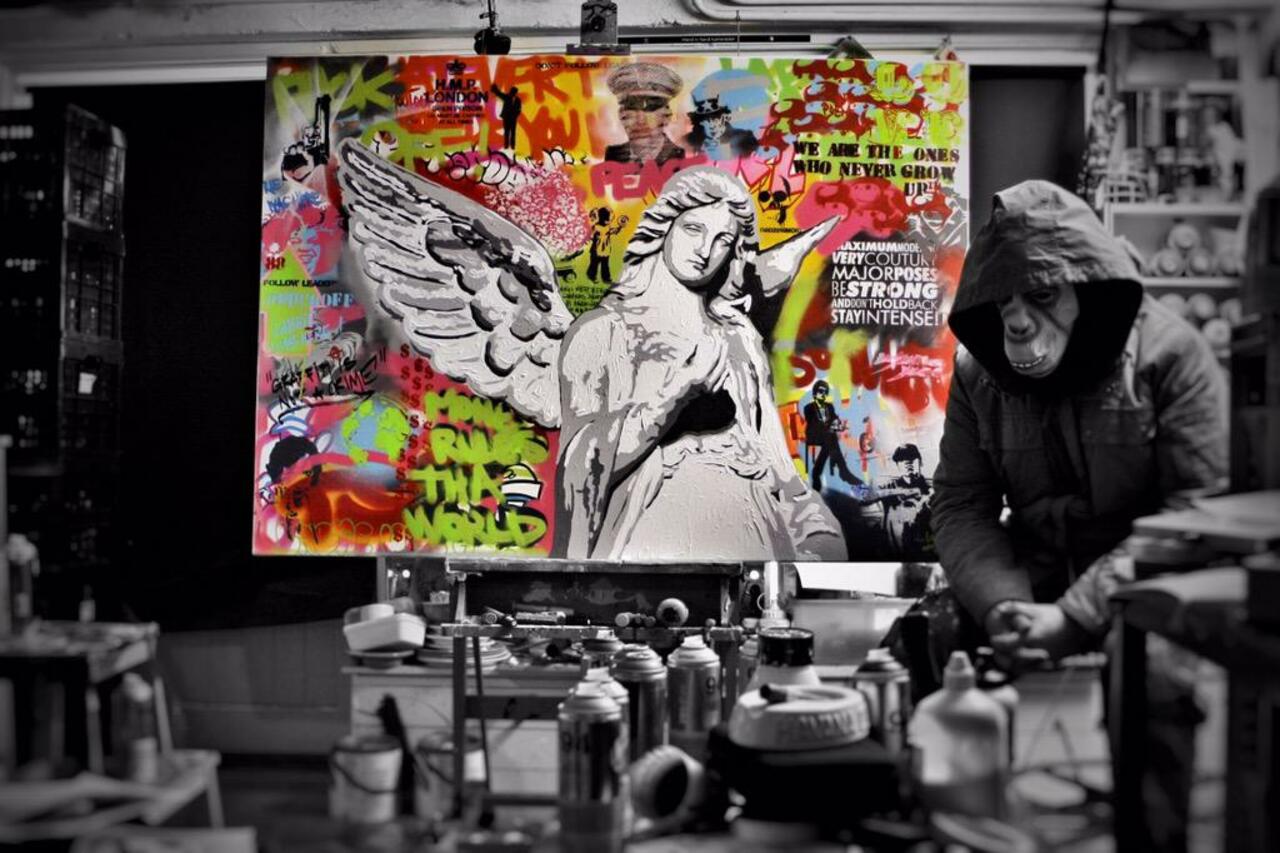 Fresh from tha Presssh! "Angel" 140 x 100 cm. #graffiti #art #labriewashere Color your world! #rt #painting http://t.co/jZXpMzv7T7