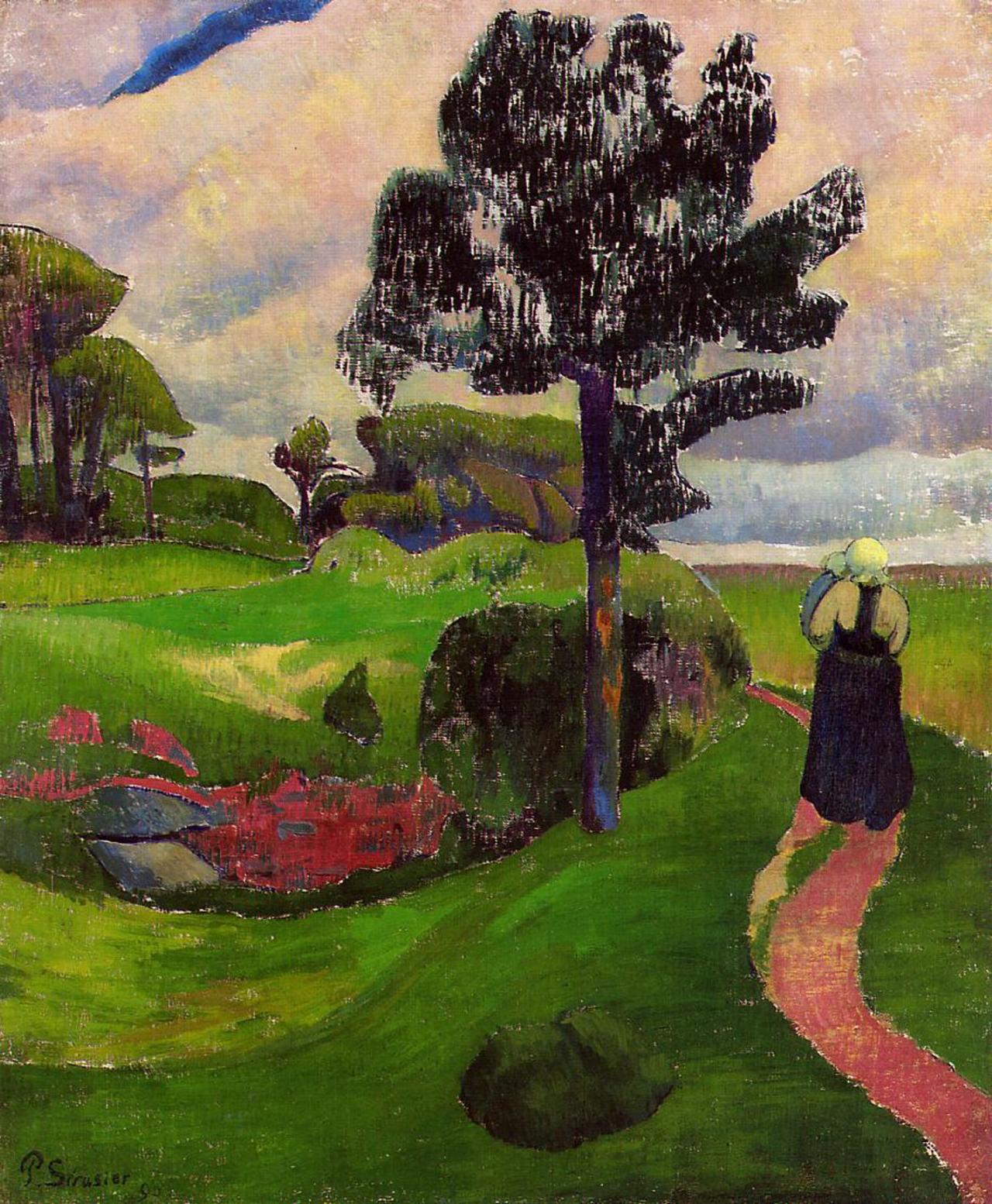 Paul #Serusier - Mother and Child on a Breton Landscape 1890 http://t.co/GBLpvq3xV4