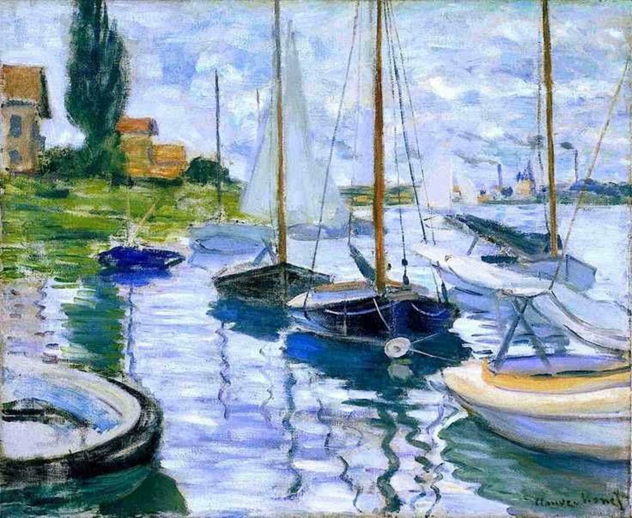 RT @mjesusgz Boat at rest, at Petit-Gennevilliers by Claude #Monet - #pintura #art #artwit   #painting http://t.co/9lVPvTggpi #sailing