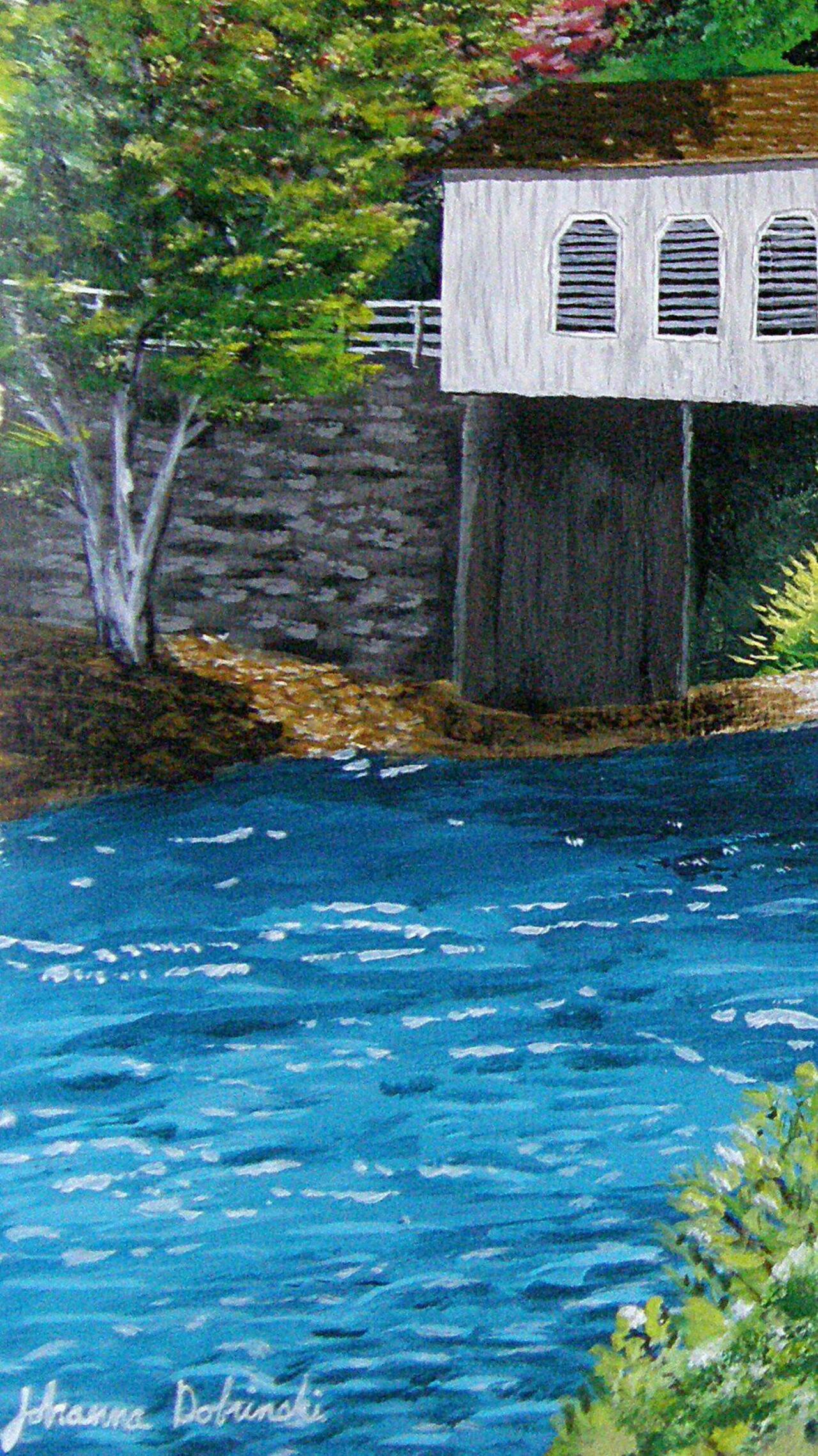 #Landscape commission of Good Pasture Bridge is finished! Just a clip... #art http://t.co/rUBuxrLgYa