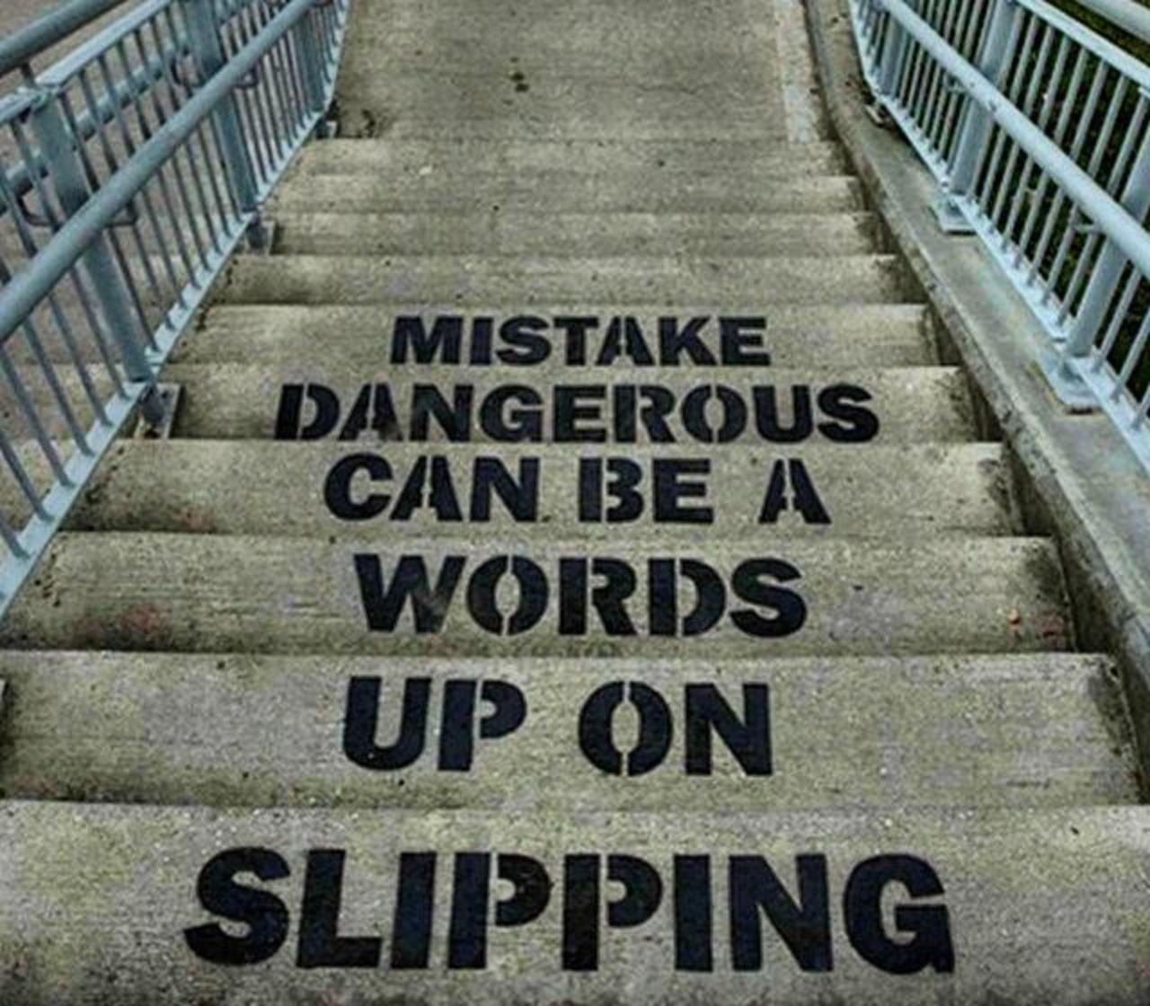 Slipping up on words can be a dangerous mistake 

Street Art by m.obstr 

#art #arte #graffiti #streetart http://t.co/DpIVqzGubd