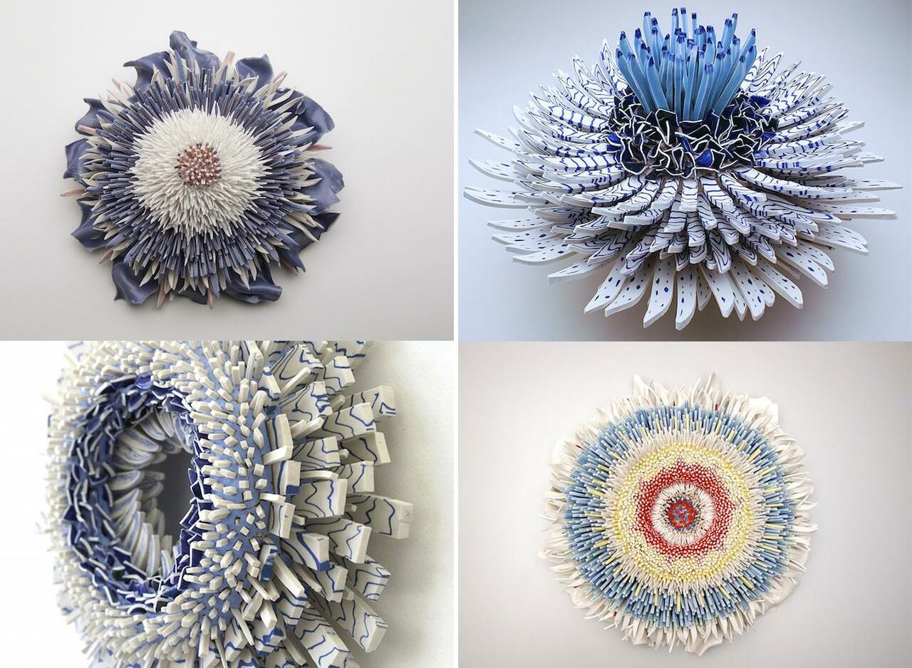 Artist Zemer Peled transforms shards of broken glass into 3D flower sculptures.  #Art #Bloom #CentRebound #TBT http://t.co/8BqfkmZFmw