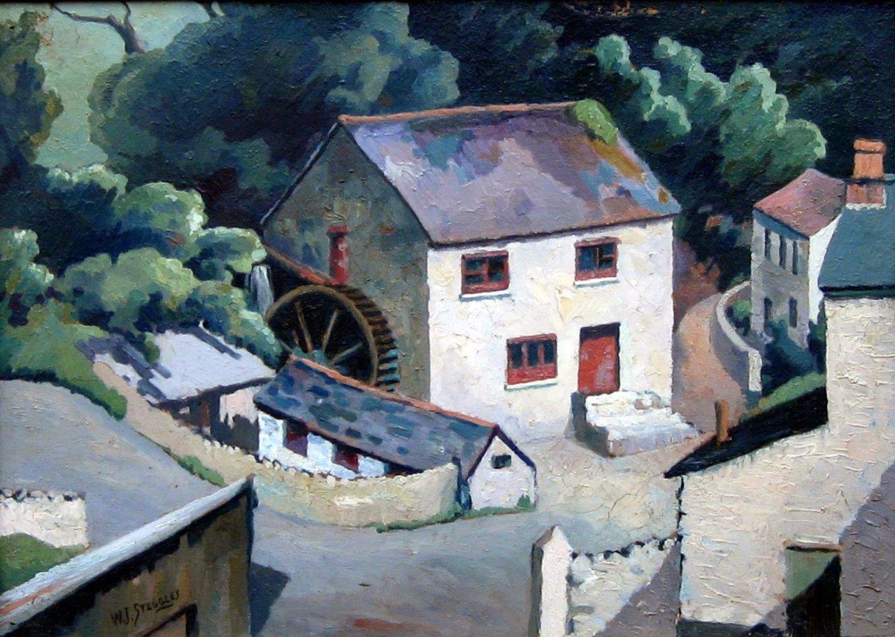 RT @EastLondonGroup: Thanks for following the ELG @montyhugh Here's Cornish Watermill by W J Steggles from 1938 #Polperro #painting #ELG http://t.co/f9dJAUjXDi