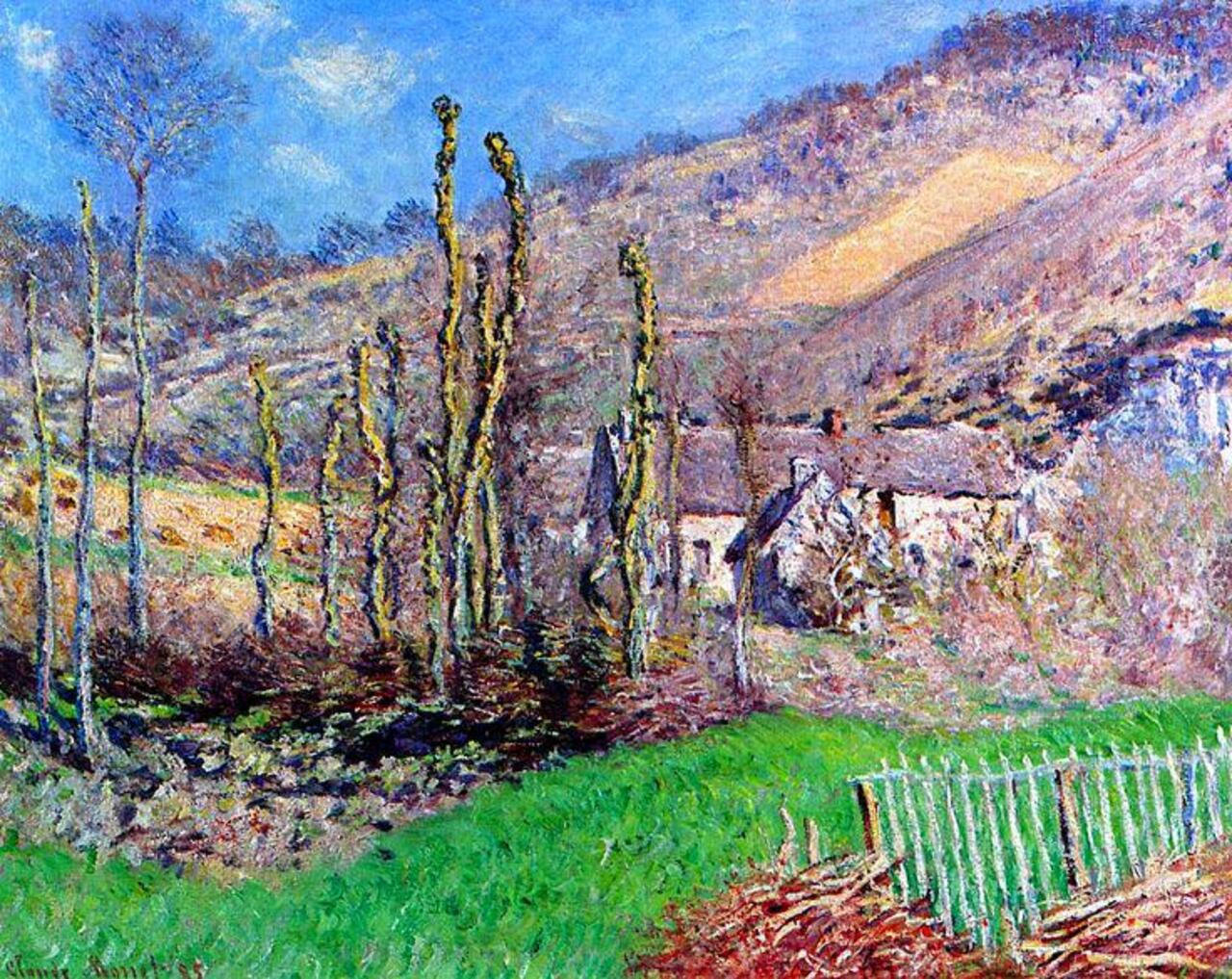 Claude Monet "Winter Landscape at the Val de Falaise " (1885) http://mf.tt/AdXHP @googleexpertuk #Monet #art http://t.co/dLkDGDj88N