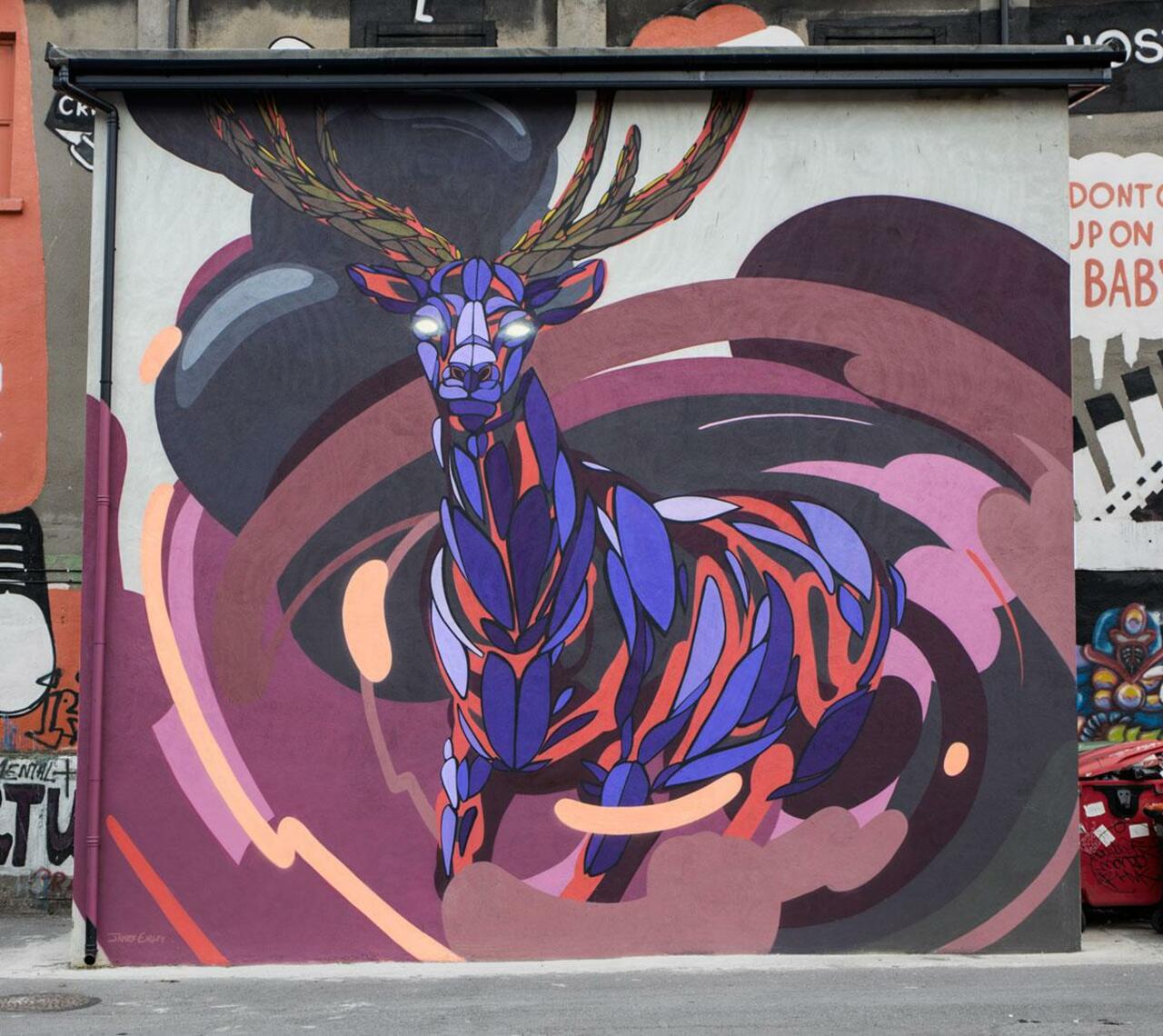 James Earley unveils a series of new pieces in Dublin, Ireland. #StreetArt #Graffiti #Mural http://t.co/6qhKOEwcQW