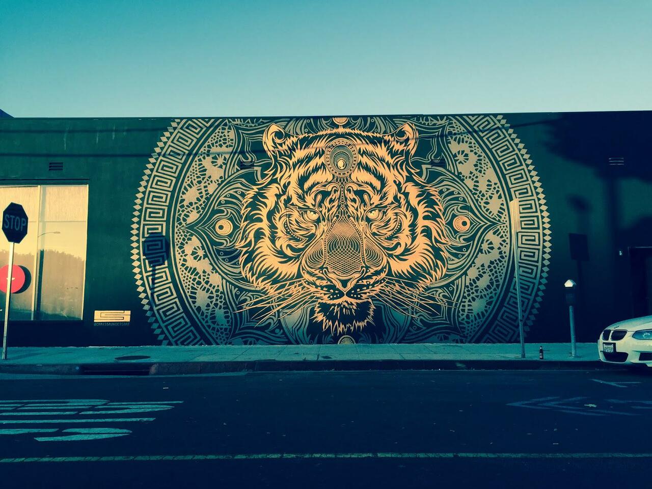 Chris Saunders unveils a new mural in Los Angeles, USA. #StreetArt #Graffiti #Mural http://t.co/960gT5ZT1L