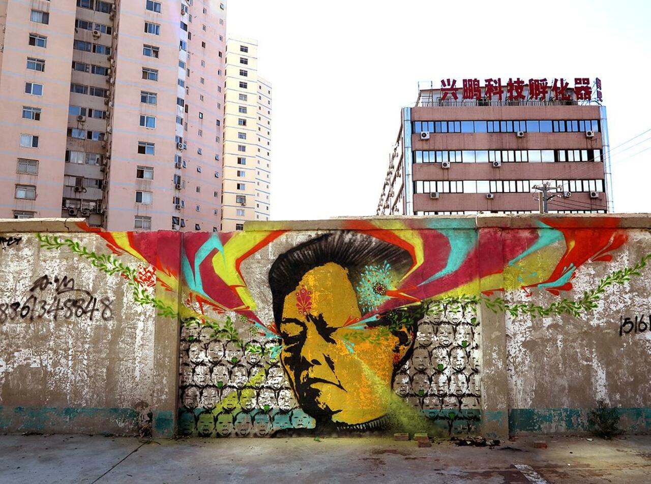 RT @thx2111: Stinkfish unveiled two new pieces in Beijing, China. #StreetArt #Graffiti #Mural http://t.co/UFoI8T3jXf