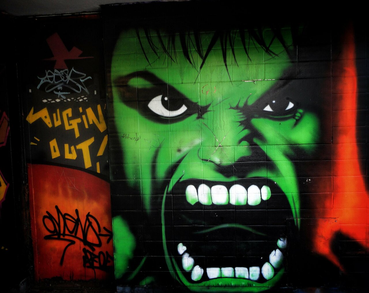 Incredible Hulk subway mural by Omega 

#graffiti #graff #streetart #art #arte #Birmingham #Marvel #Hulk http://t.co/ZTTG8vOyRz