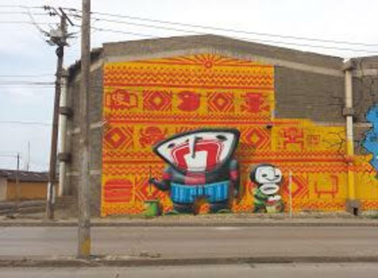 RT @richardbanfa: Cart1 & Jace collaborate on new #streetart #mural in Barranquilla #Colombia #switch #bedifferent #graffiti #arte #art http://t.co/jjG8x0bKxM