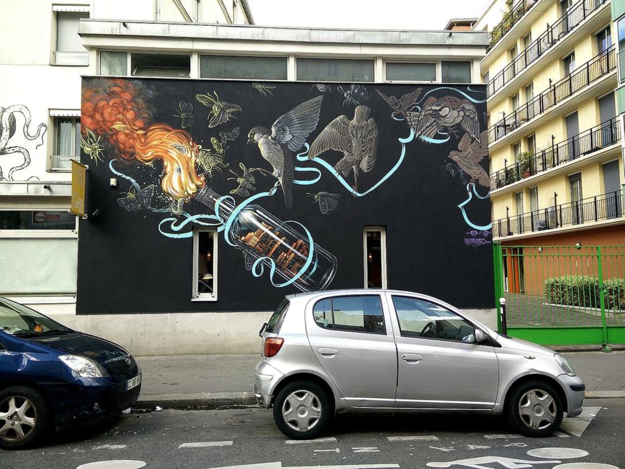 Street Art by UGLAR in #Paris http://www.urbacolors.com #art #mural #graffiti #streetart http://t.co/12jCknOBAR