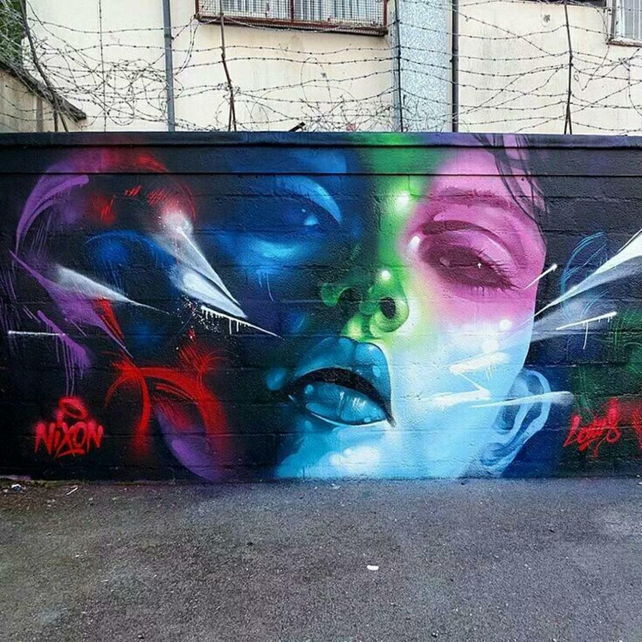 RT @QueGraffiti: Mural creado por Rmerism y Hoxeone en Cardiff, UK 
#streetart #mural #graffiti #art http://t.co/xUIhhAnKnu
