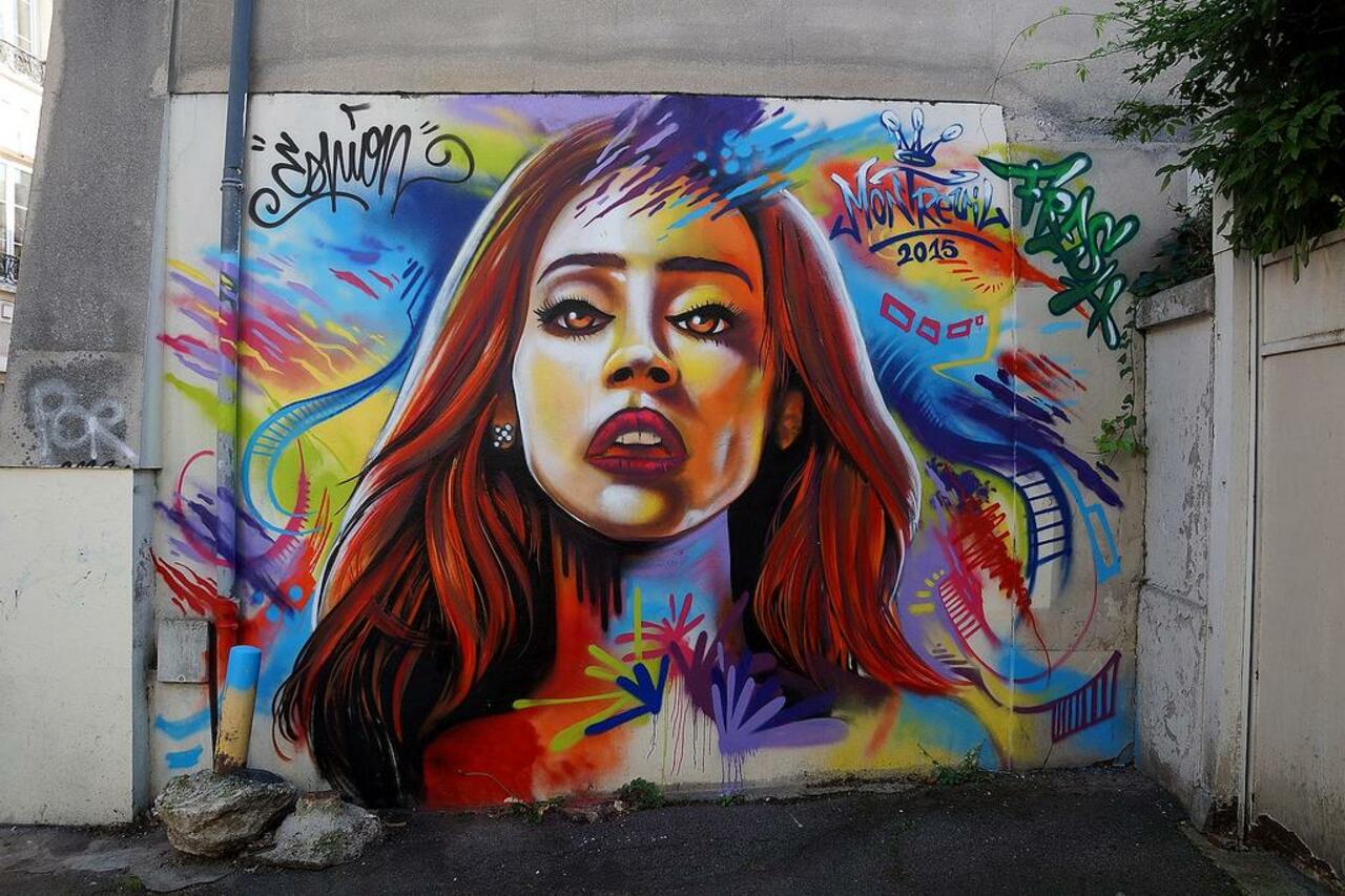 Street Art by anonymous in #Montreuil http://www.urbacolors.com #art #mural #graffiti #streetart http://t.co/znrUpZEtq7