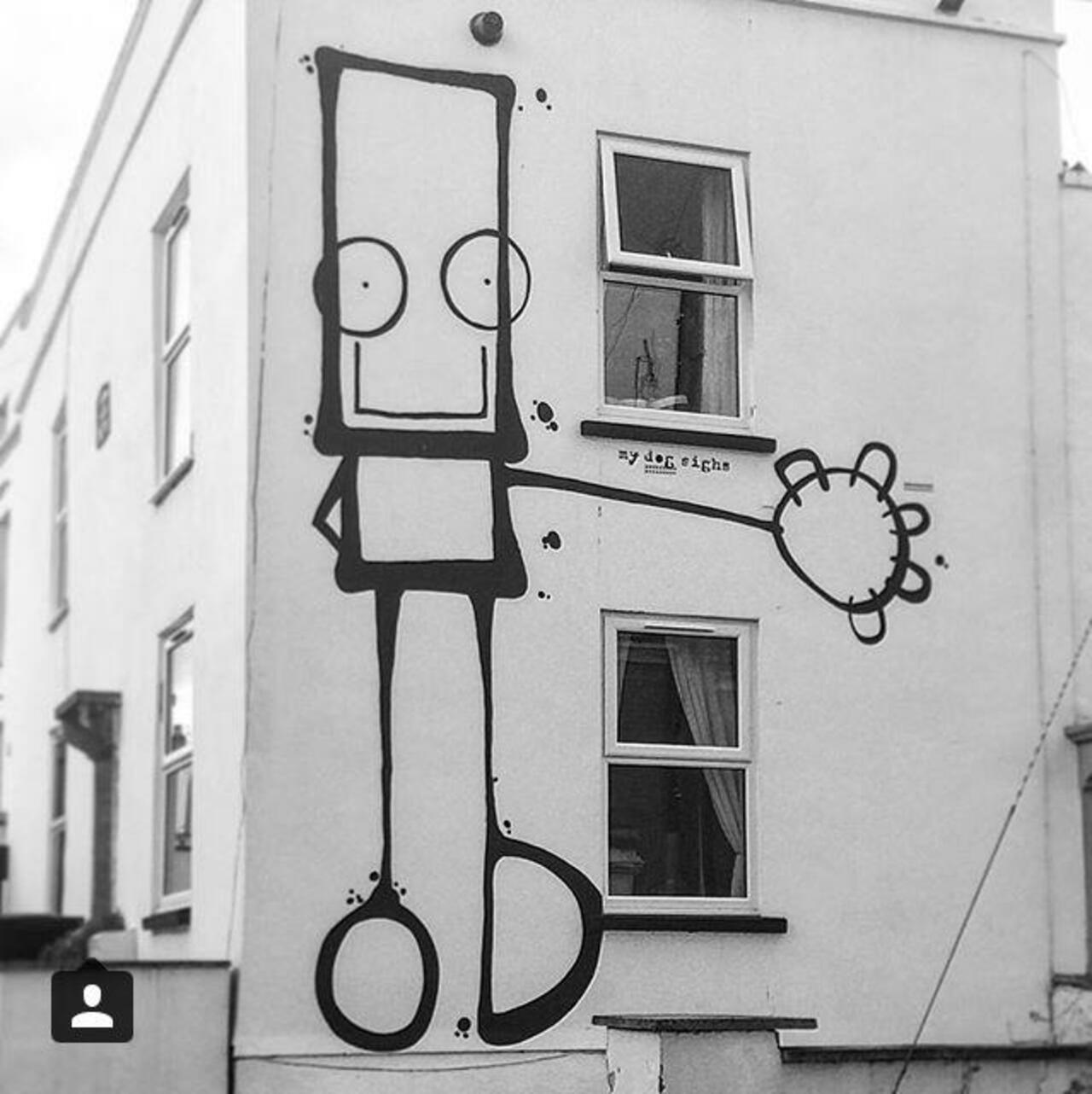 RT @GoogleStreetArt: Fun Street Art by My Dog Sighs 

#art #arte #graffiti #streetart http://t.co/QLXWhpSGiu