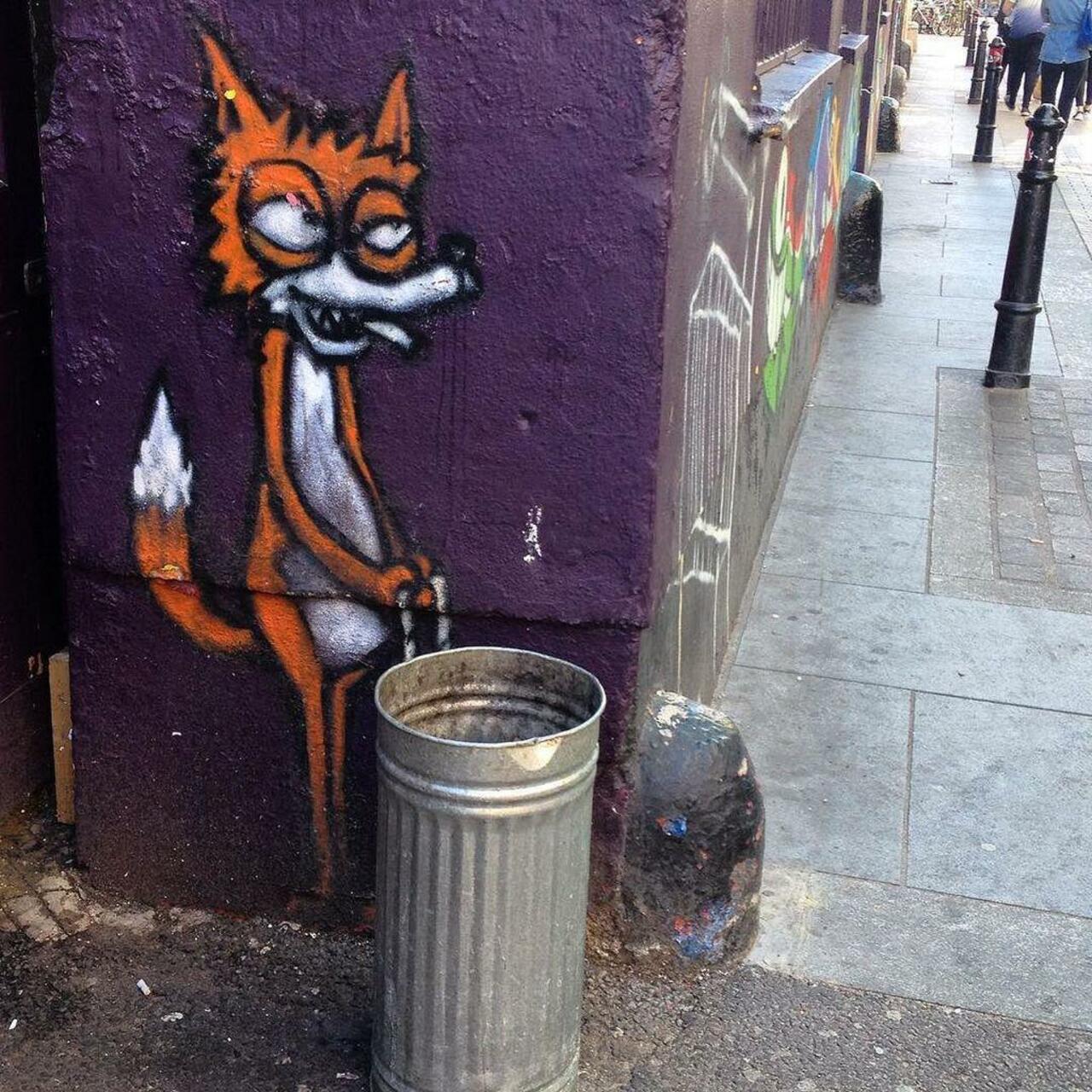Fox. #streetart #streetartlondon #graffiti #london #thisislondon by isadarko http://t.co/ioqQRJ6O8i