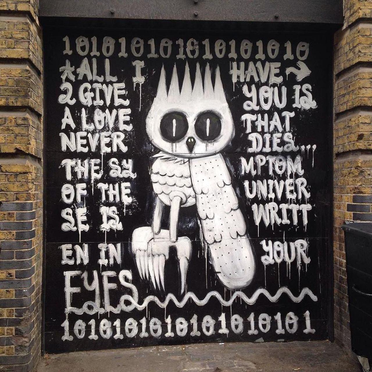 Beauty. #streetart #streetartlondon #graffiti #london #thisislondon by isadarko http://t.co/eSIf4YTkKb