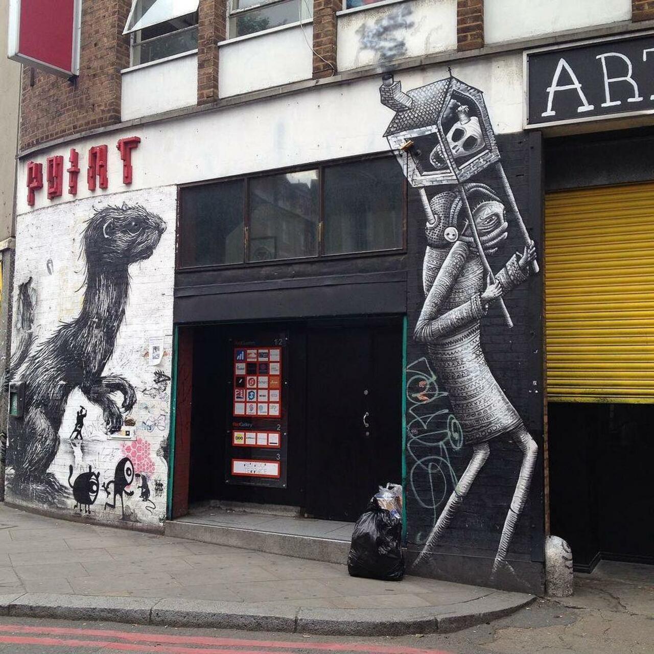 A few of my favorites #streetart #streetartlondon #graffiti #london #thisislondon  #ROA @phlegm_art @noriakinoriaki… http://t.co/Ovwel5VQxf