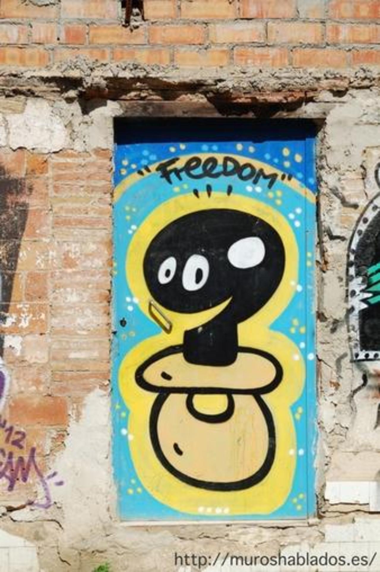 RT @muroshablados: FREEDOM http://ift.tt/1MTrgLj #streetart #graffiti #muroshablados http://t.co/MbC7w9OqX8