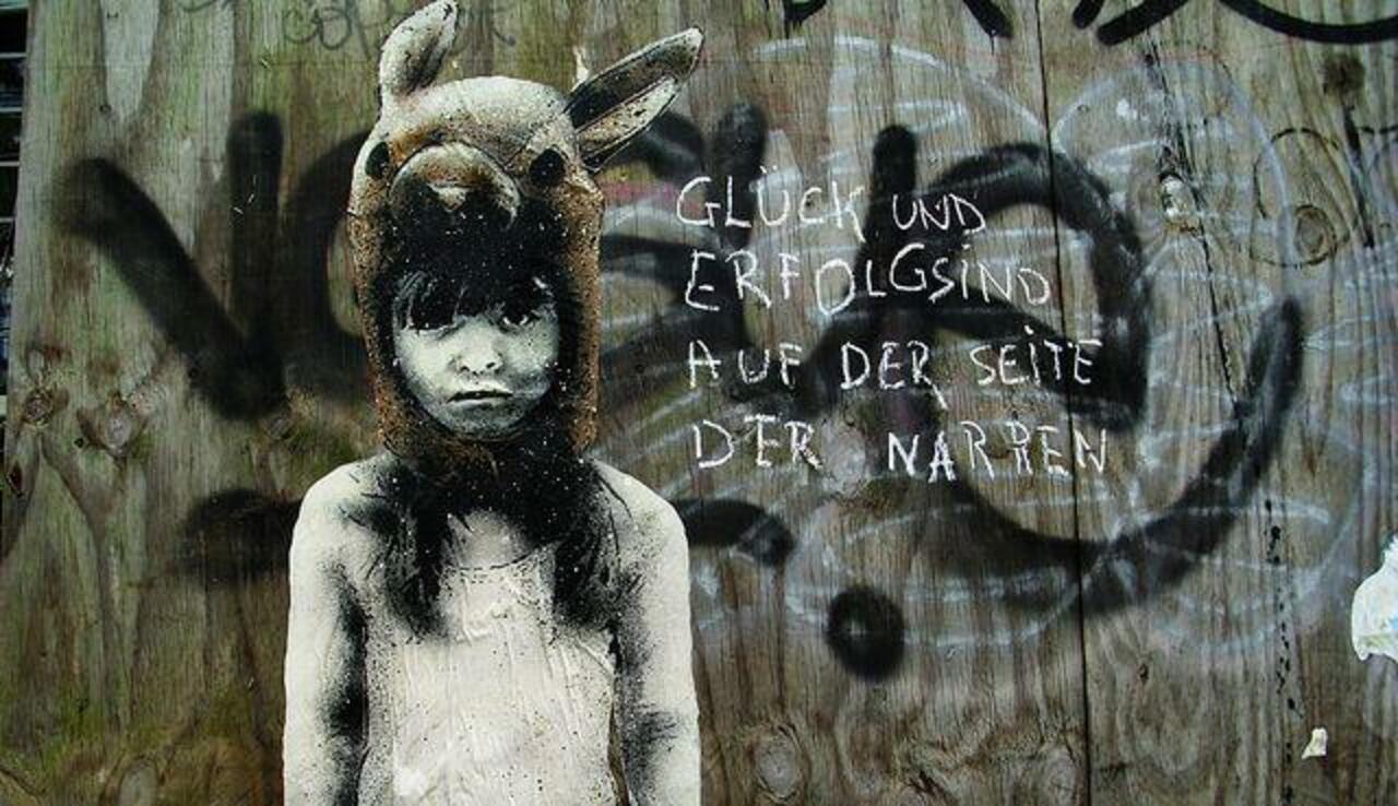 RT @5putnik1: "'Luck & Success are on the side of Fools"  • #streetart #graffiti #art #germany #funky #dope . : http://t.co/GZNZLRxu8M
