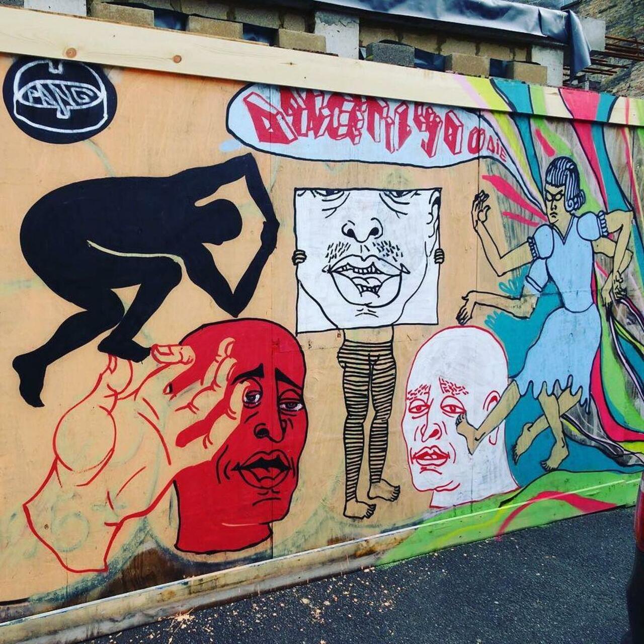 #artist @pang_london #artwork #dancetillyoudie #streetsofpaint #streetsofart #hackneywick #graffiti #streetart #str… http://t.co/I9i9knyKXD