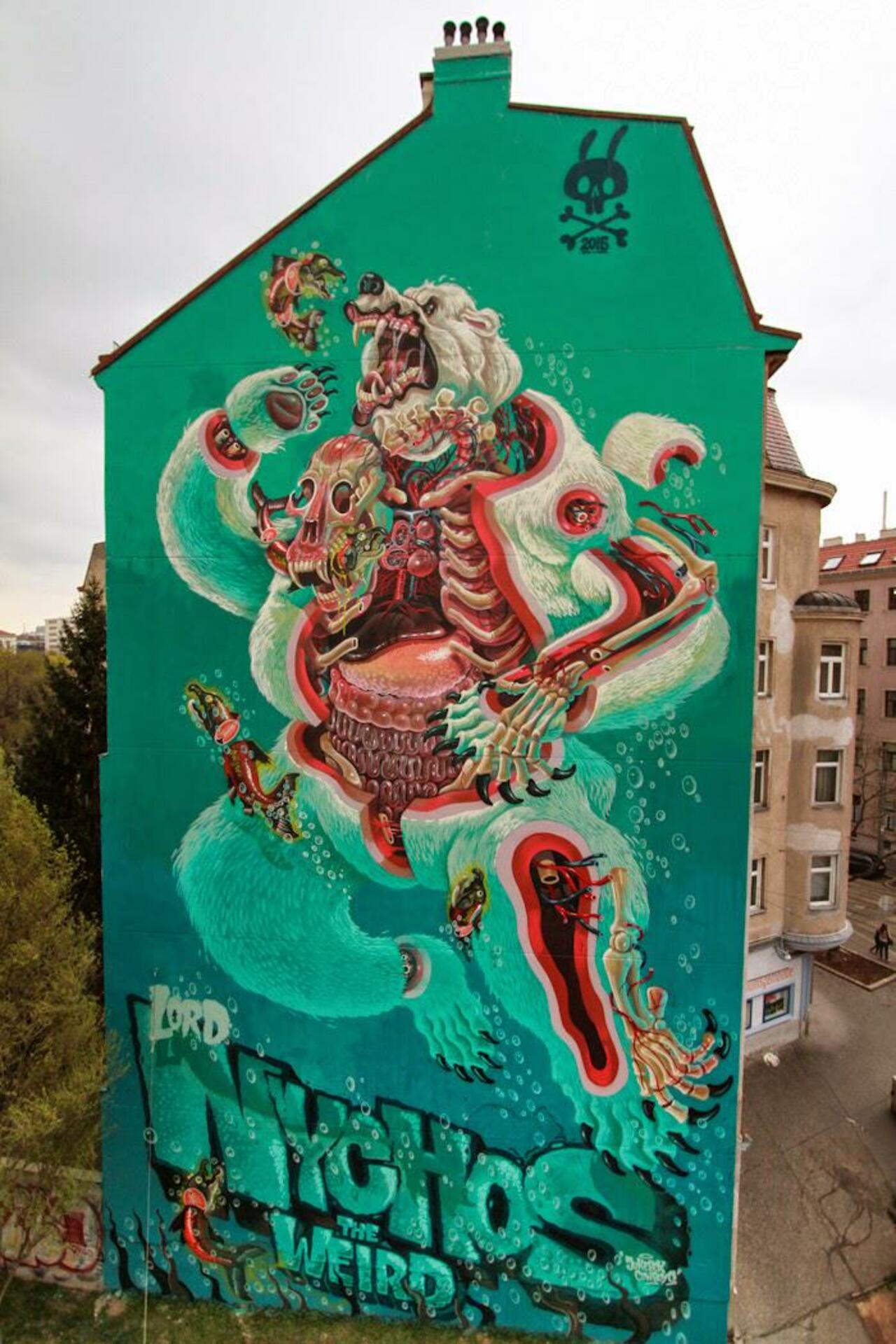 RT @relakxoverdoose: #Nychos the Weird" #graffiti  ! #mural #streetart http://t.co/cKixaoOLiT