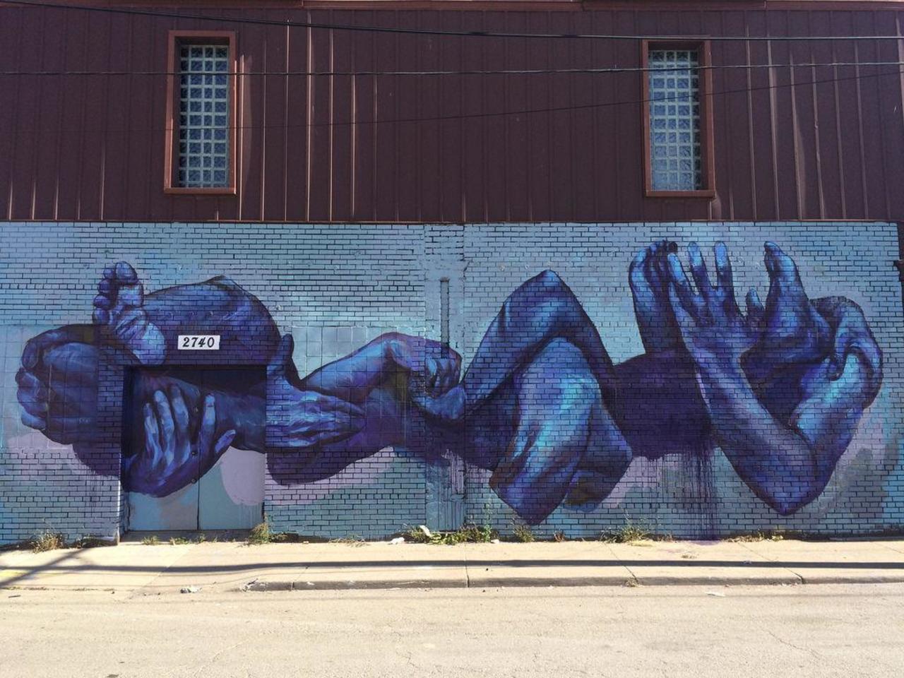 Taylor White for Murals in the Market in Detroit. #StreetArt #Graffiti #Mural https://t.co/oR2bUI1PFn