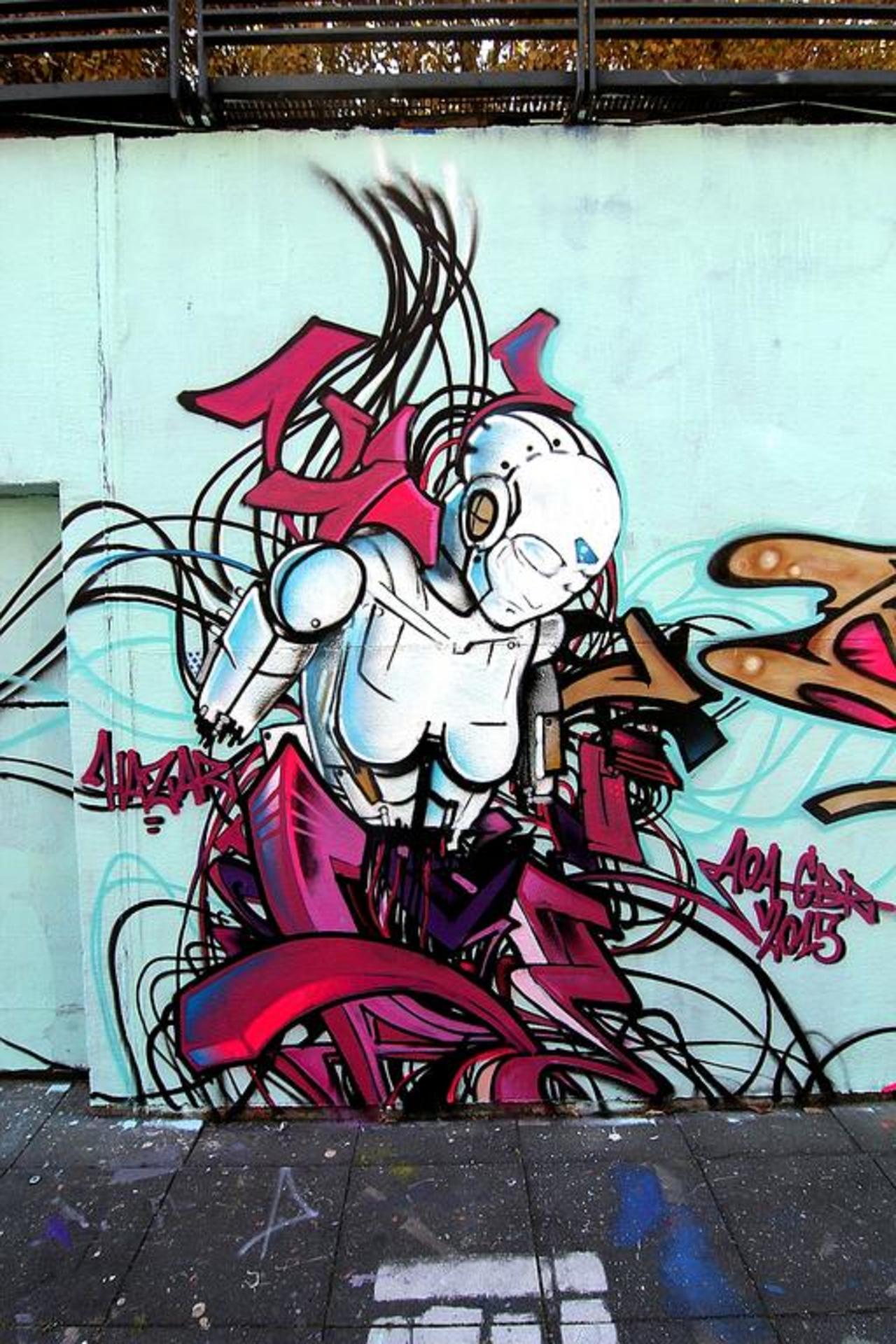 Street Art by Hazar in #Angers http://www.urbacolors.com #art #mural #graffiti #streetart http://t.co/fxDksgIHIq