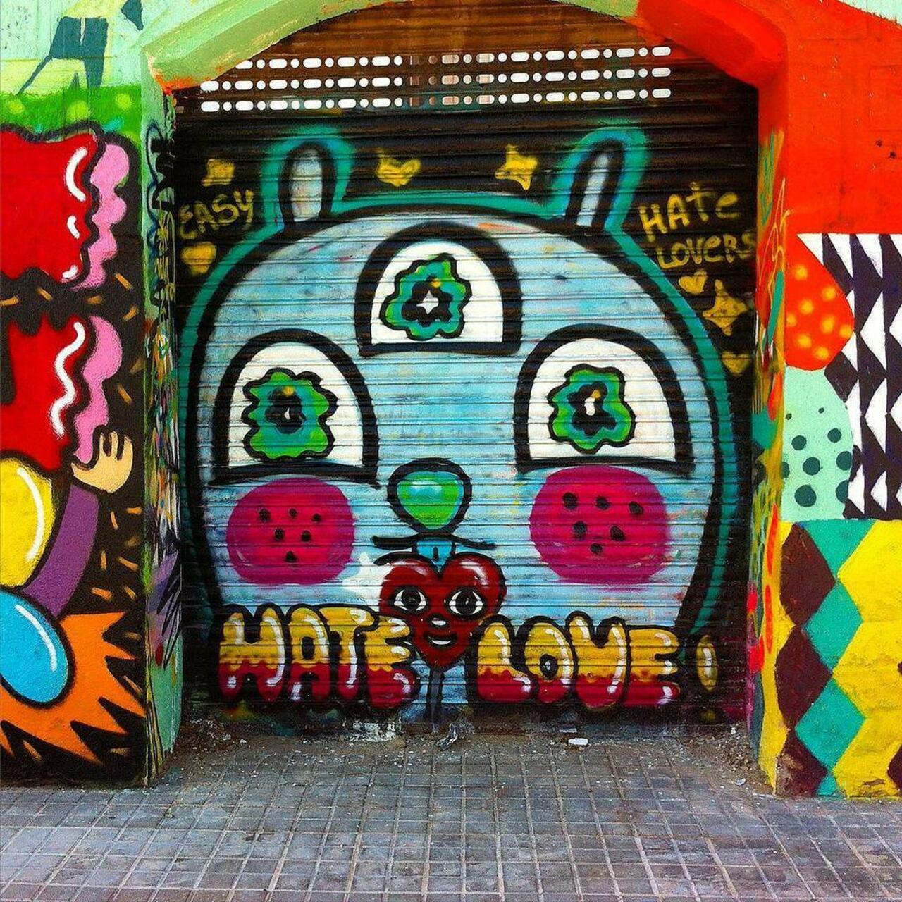 Hate love!
#color #colormonth #monster #love #hate #graffiti #painting #city #streetart #streetartbcn #streetphotog… http://t.co/9jVlidmPjb