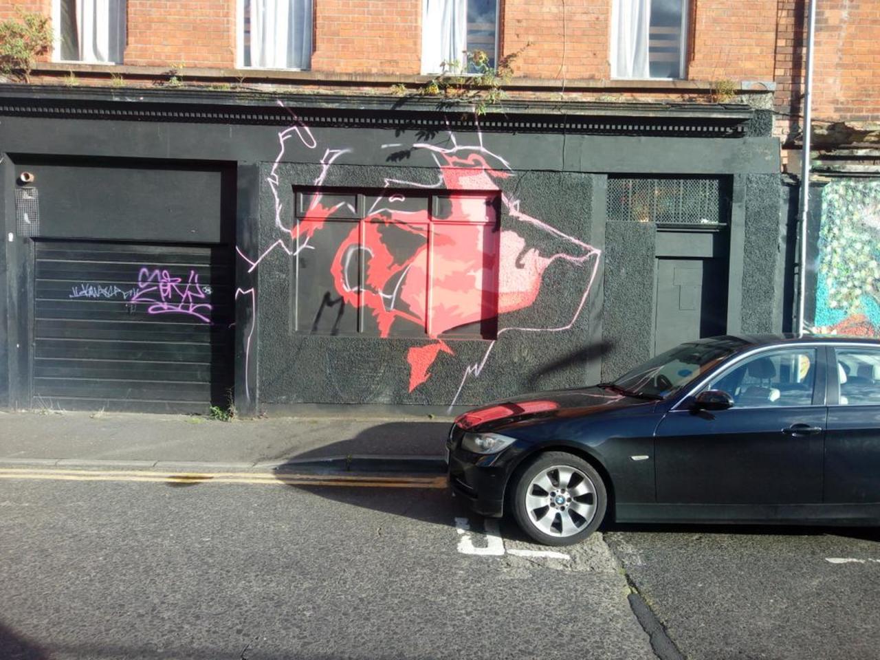 Very cool  RT @bohoman: New Dog #StreetArt in Belfast City Centre.
Sun 4th Oct 2015.
#BeMoreDog #Graffiti http://t.co/ZADbnDGixR