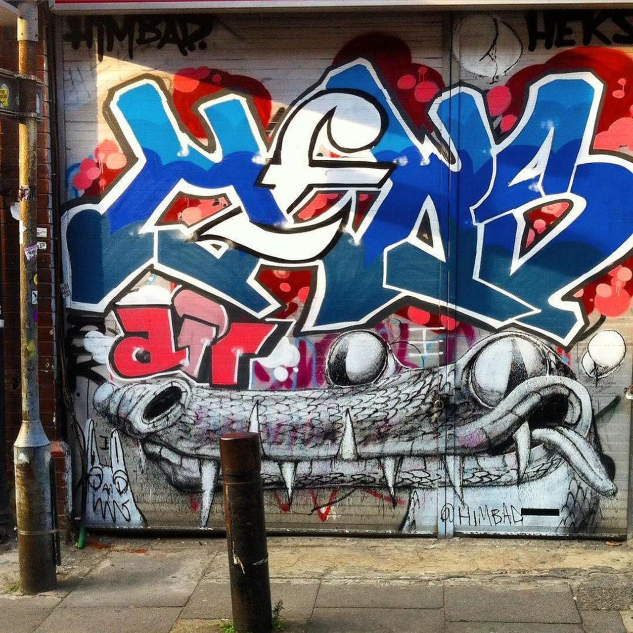 Art by Himbad  #Graffiti #StreetArt #UrbanArt #Himbad #FashionStreet #Shoreditch #London #iPhone4 #tv_streetart #r… http://t.co/UPZbsiYTnR