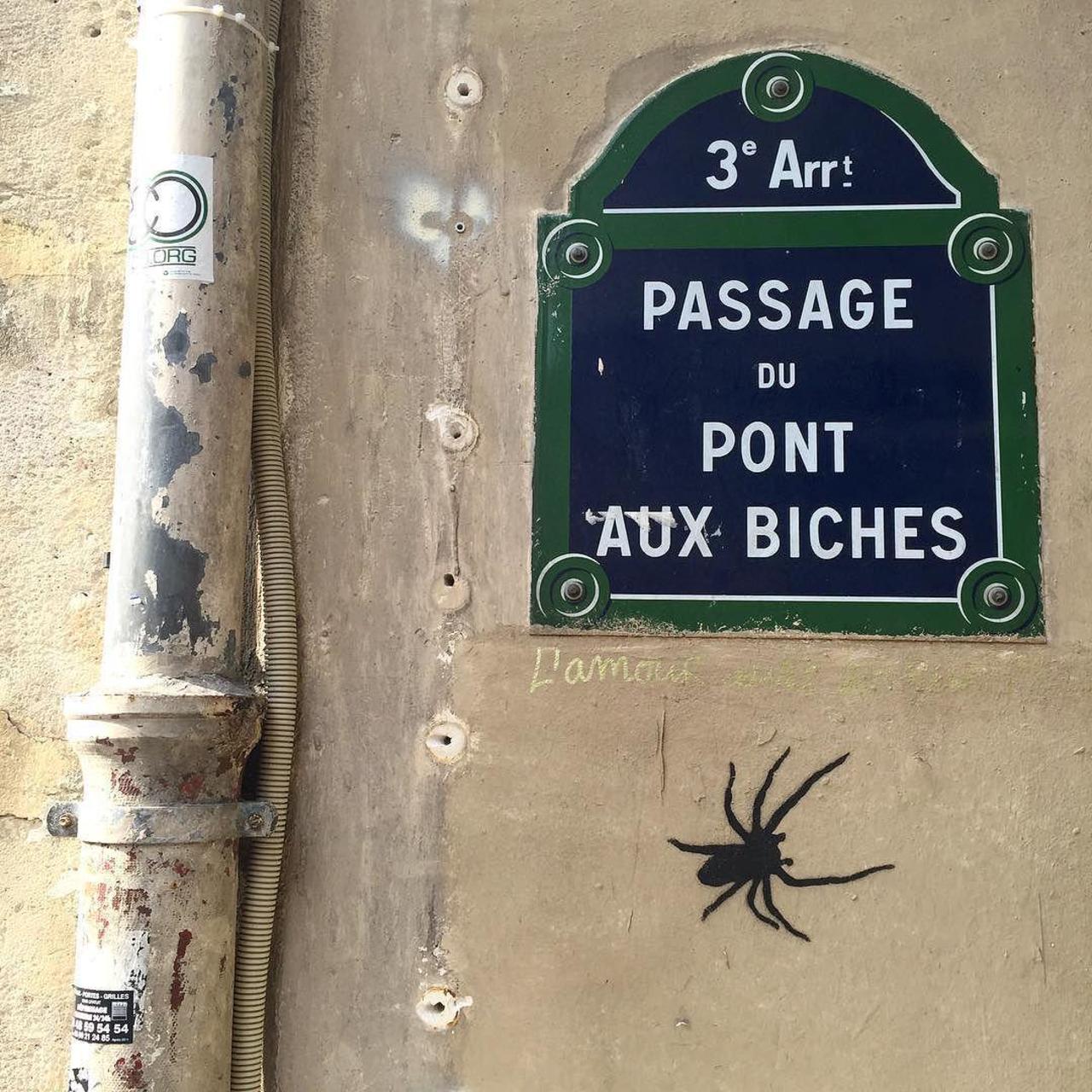 #Paris #graffiti photo by @hookedblog http://ift.tt/1QSXnIK #StreetArt http://t.co/PrAfebLfKU