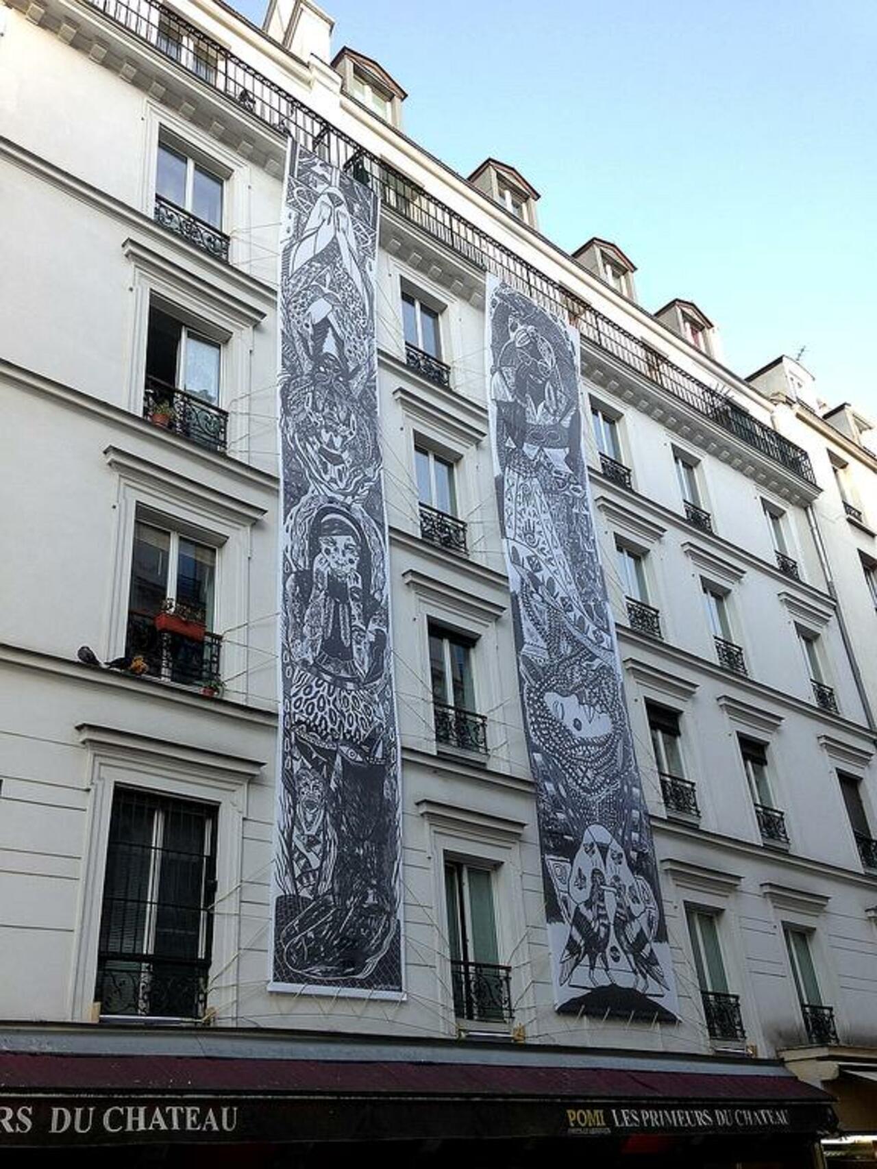 Street Art by Katjastroph in #Paris http://www.urbacolors.com #art #mural #graffiti #streetart http://t.co/djHB18aIGJ