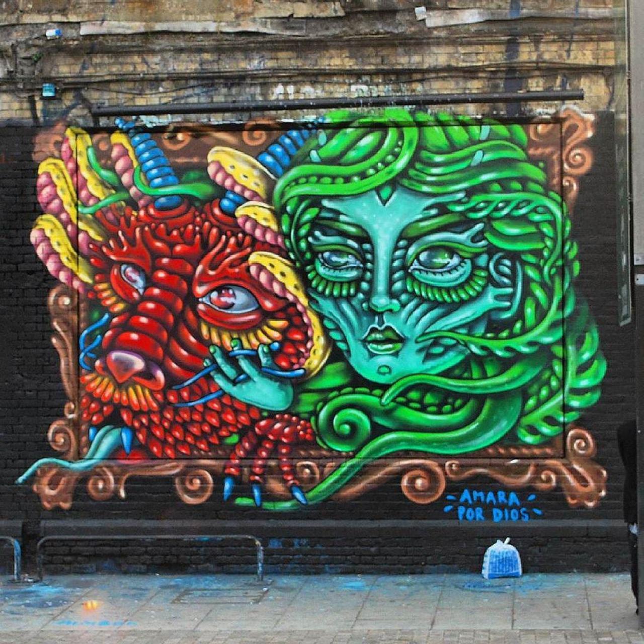 Art by Amarapordios 
#Graffiti #StreetArt #UrbanArt #Amarapordios #BehindTheCurtain #ShoreditchCurtain #GreatEaste… http://t.co/KDKGTnB3U3
