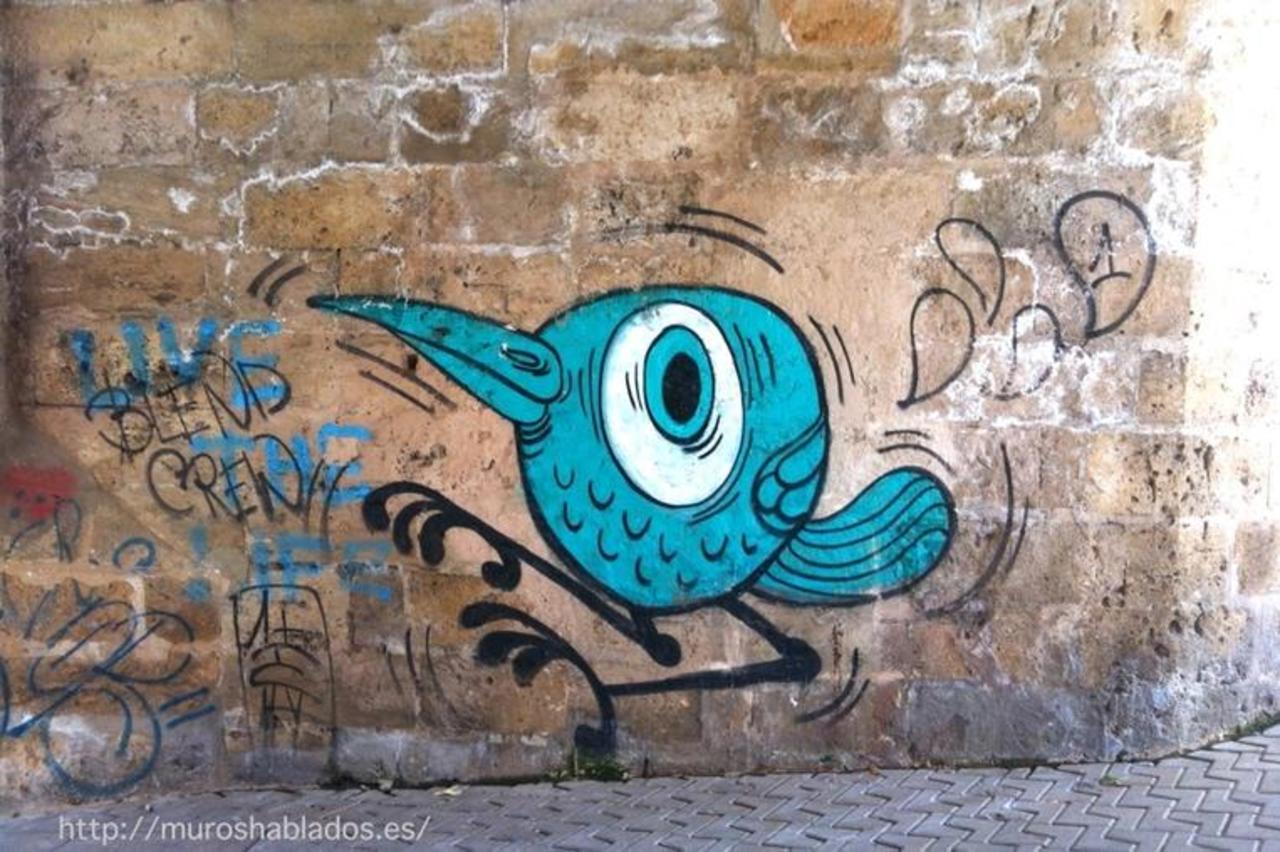 Blue bird http://ift.tt/1R0ElAq #streetart #graffiti #muroshablados http://t.co/53SU6bm8wu