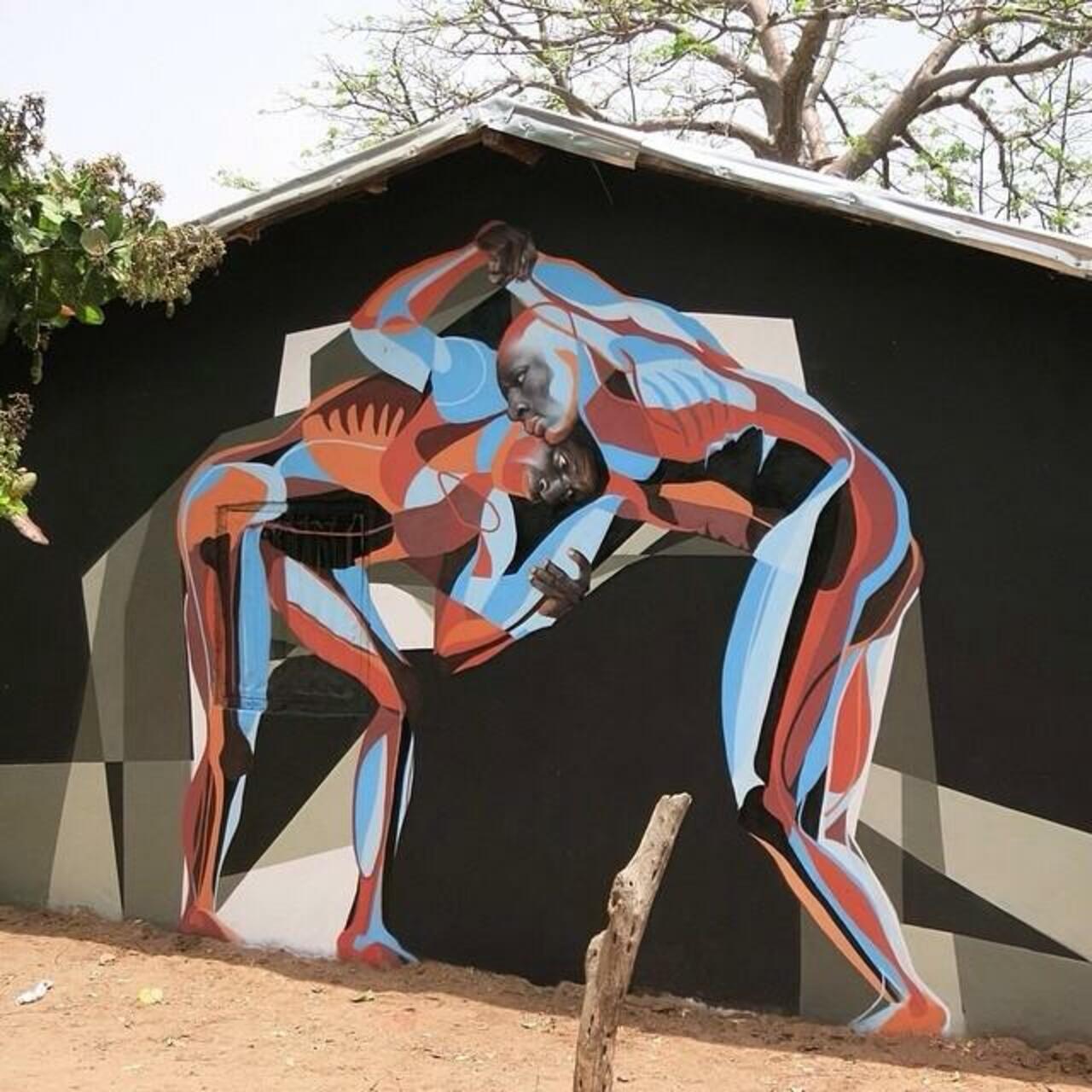RT @designopinion: Artist 'Best Ever' new Street Art for the wide open walls in Galoya, The Gambia #art #graffiti #mural #streetart http://t.co/s8wPJVr1rD