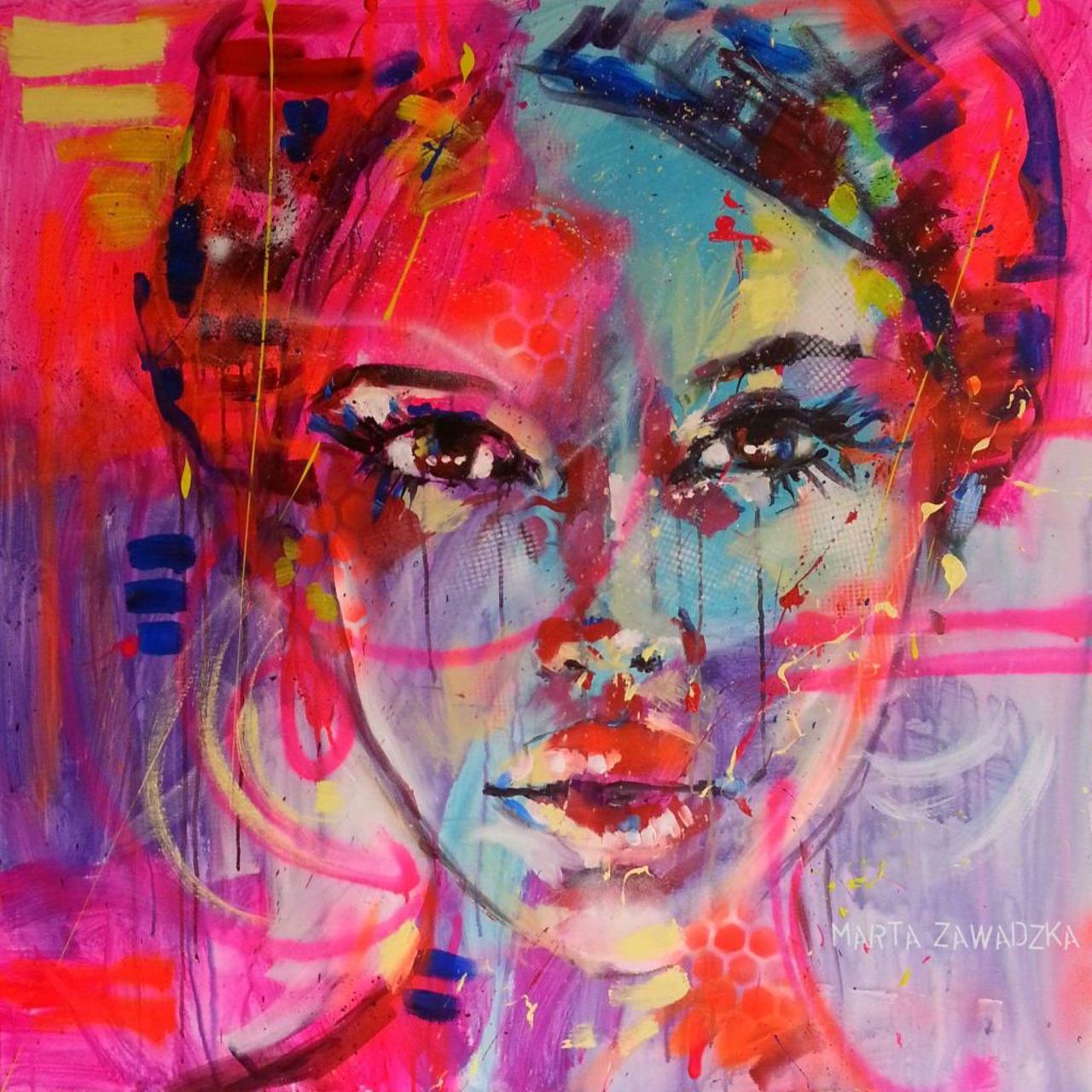 RT @marta_zawadzka: #Girl on #canvas :) 100x 100cm "Ellen" :) #painting #artwork #graffiti #streetart #popart #portrait #women http://t.co/JU1bs0jP4Z