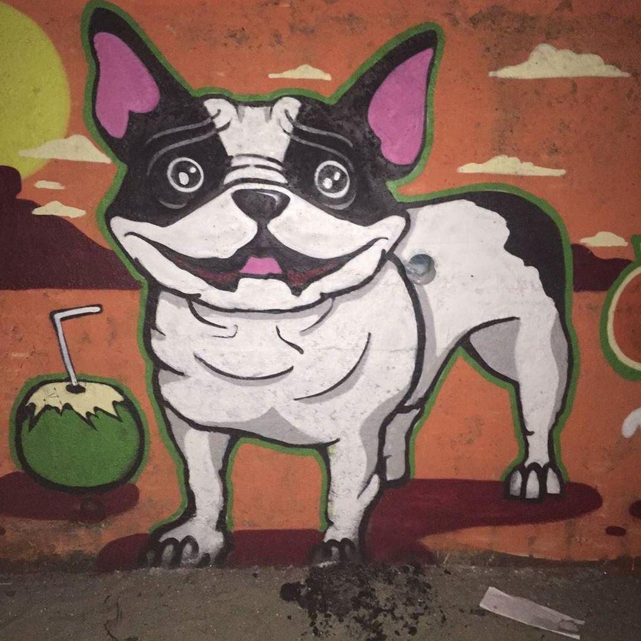 Nobã e Gody bulldog francês #graffiti #streetart #streetartrio #artistasurbanoscrew #bull #bulldog #melhoramigodoho… http://t.co/aIHlVVz0my