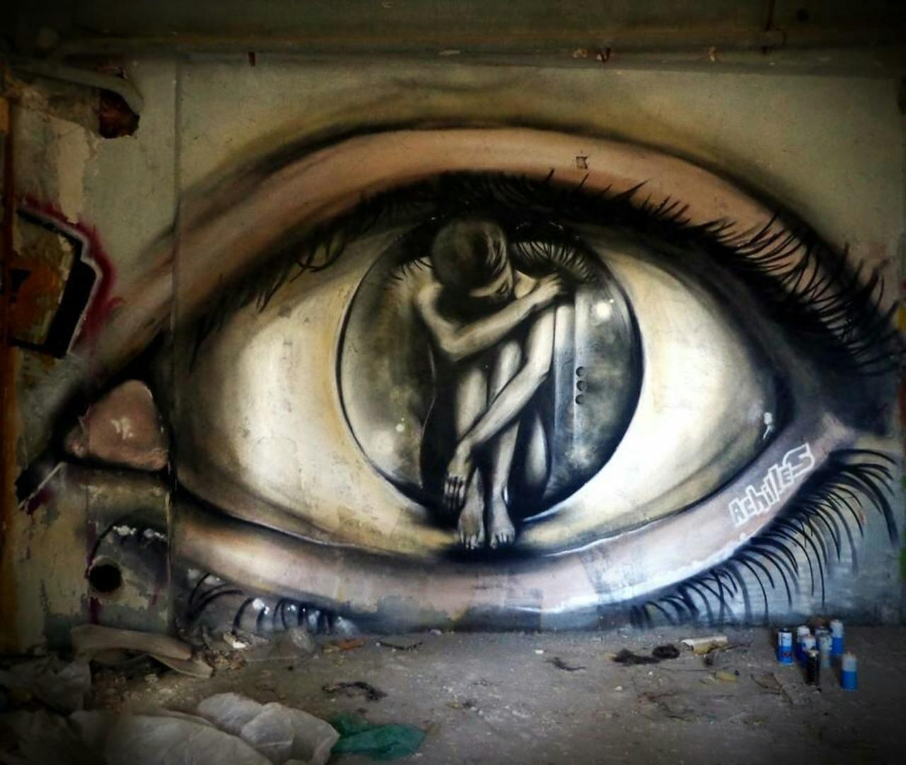 RT @QueGraffiti: Dentro del ojo.
Artista: Achilles
Atenas, Grecia.
#art #streetart #mural #graffiti http://t.co/kFpp1QmmZj