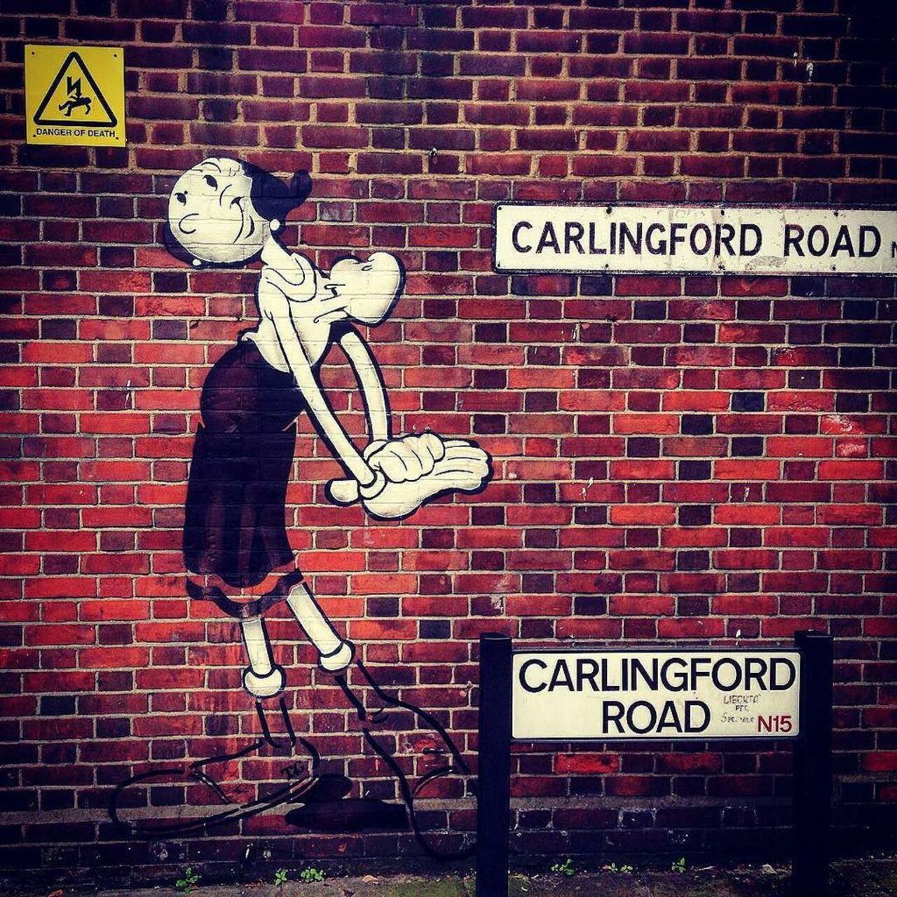 #streetartlondon #Graffiti #graffitiart #harringay #London #Popeye #OliveOyl #StreetArt by sam_gordon86 http://t.co/FhbbUNYmB7