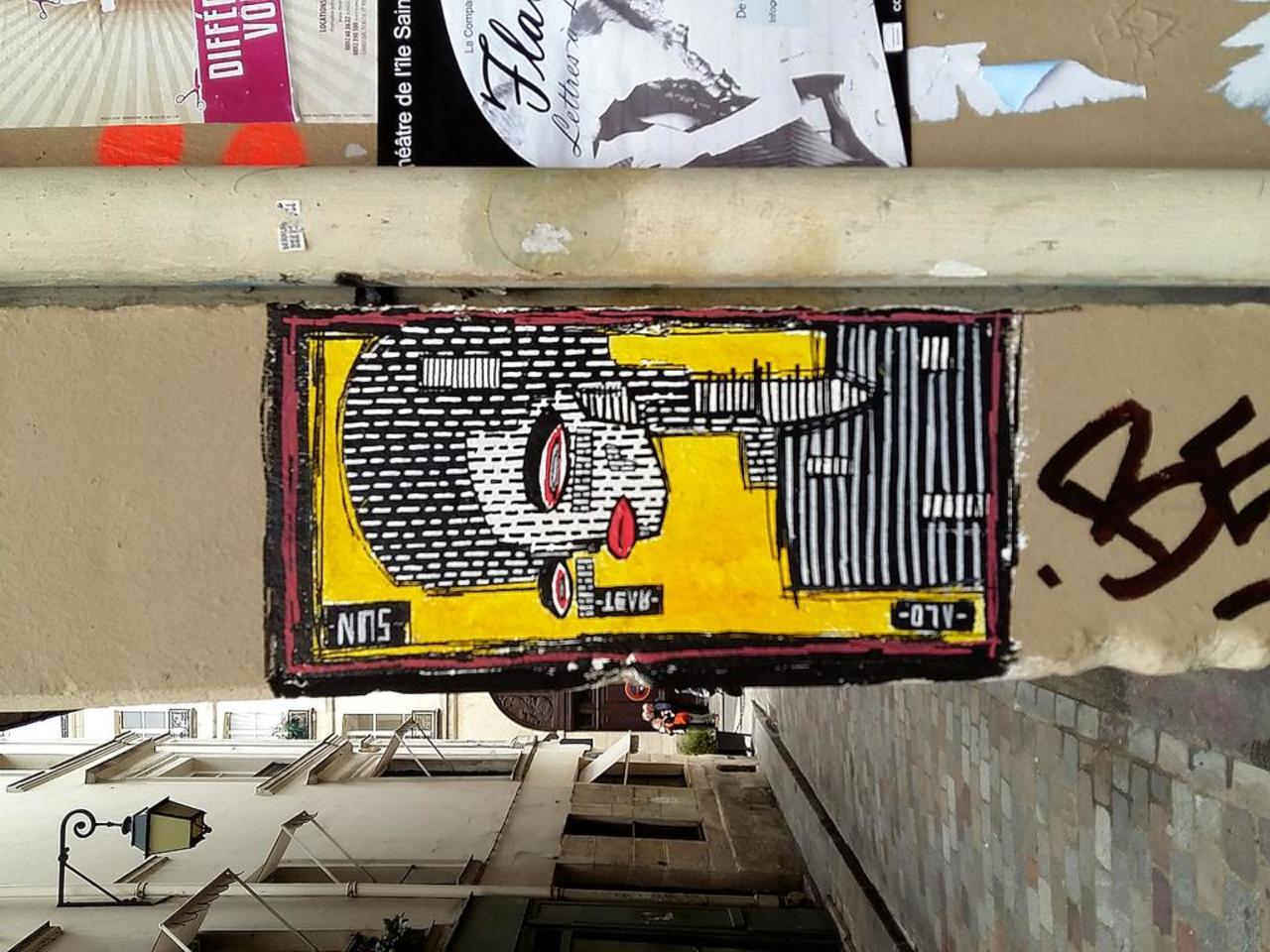 Street Art by alo_art in #Paris http://www.urbacolors.com #art #mural #graffiti #streetart http://t.co/wl34MwVasv