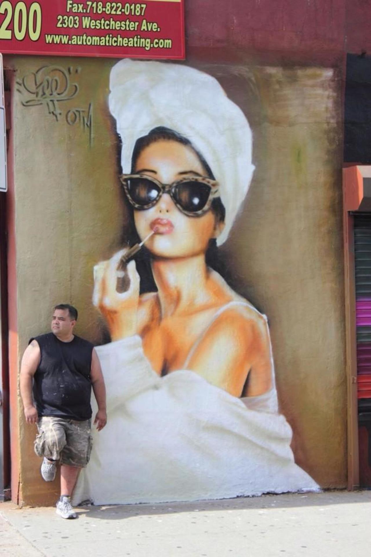 Artist 'see_tf' new Street Art portrait located in The Bronx, #NY #art #graffiti #mural #streetart http://t.co/kmGy8bM6Hb