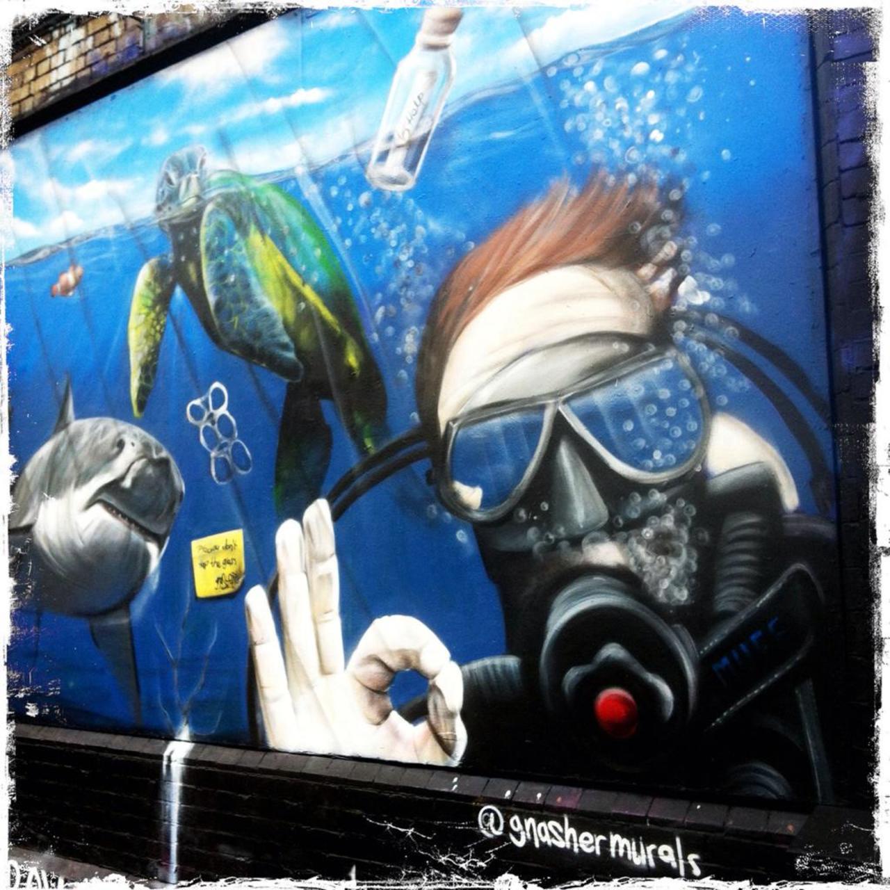 RT @BrickLaneArt: Great work (now gone tho) by @GnasherMurals at the #ShoreditchCurtain

#streetart #graffiti #art http://t.co/8YrI7JJhHL