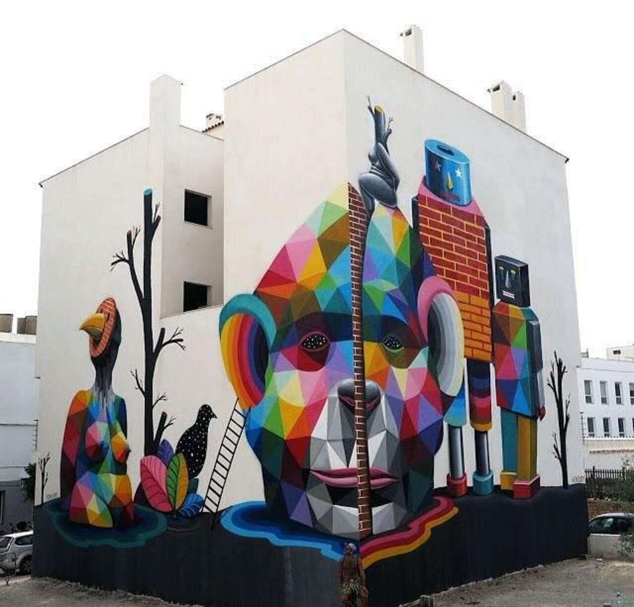 RT @InstaIbiza: Artist: OKUDA 
#okuda #ibiza #spain #graffiti #streetart #art #juststreetartthings by just… http://ift.tt/1LKPpUd http://t.co/xTrgxm1aDZ
