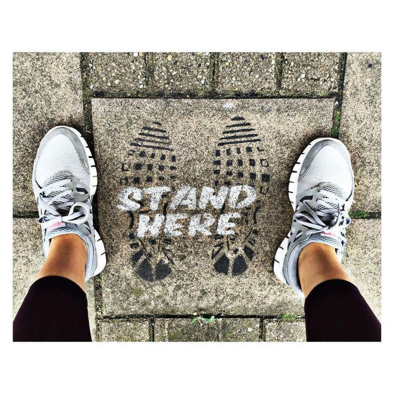 Stood on the side...what a rebel  @dotmasters #dotmasters #streetart #graffiti #paint #spraypaint #footstep #nike … http://t.co/QXwuaUQCQc